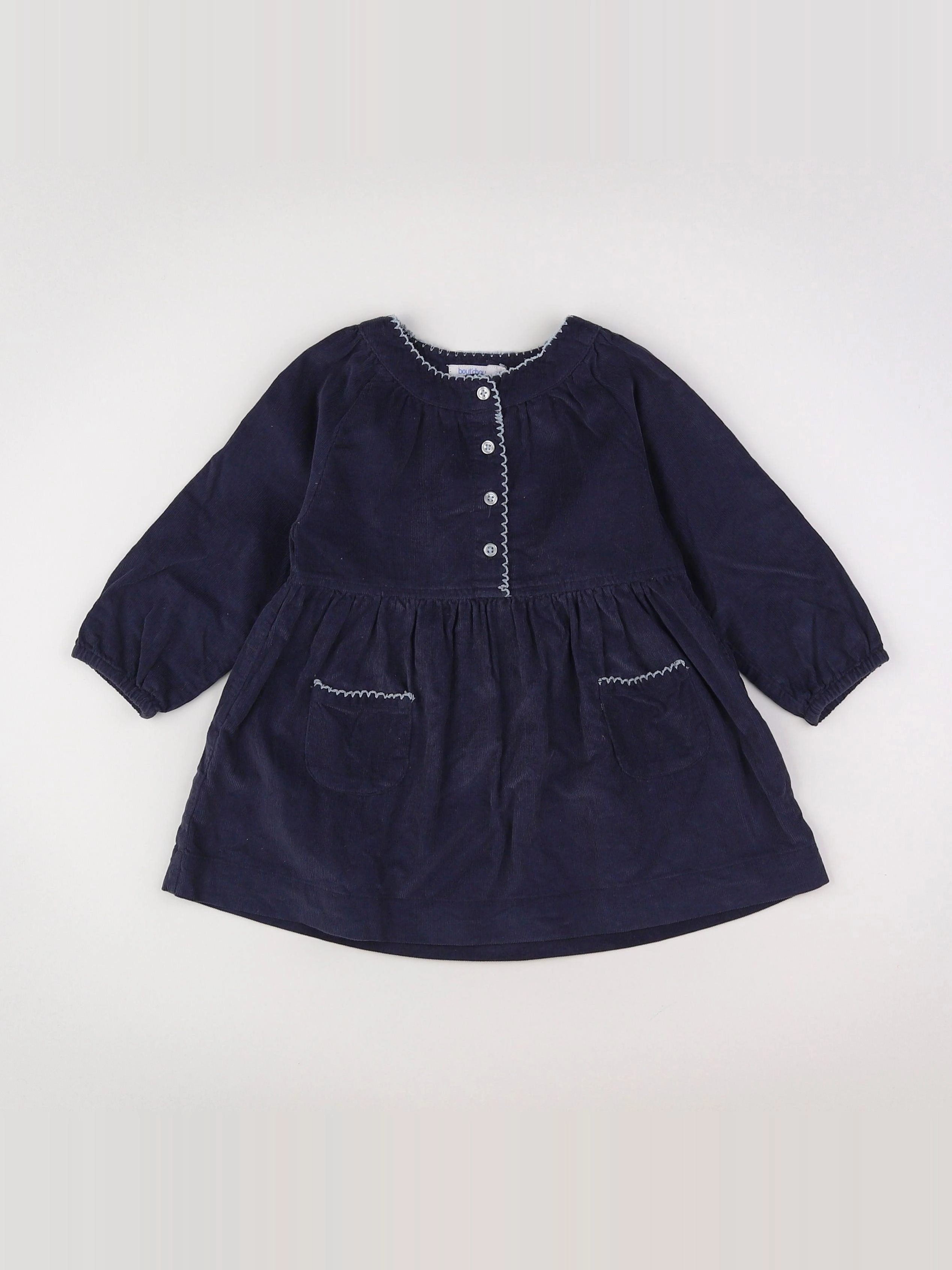 Boutchou - robe bleu - 12 mois