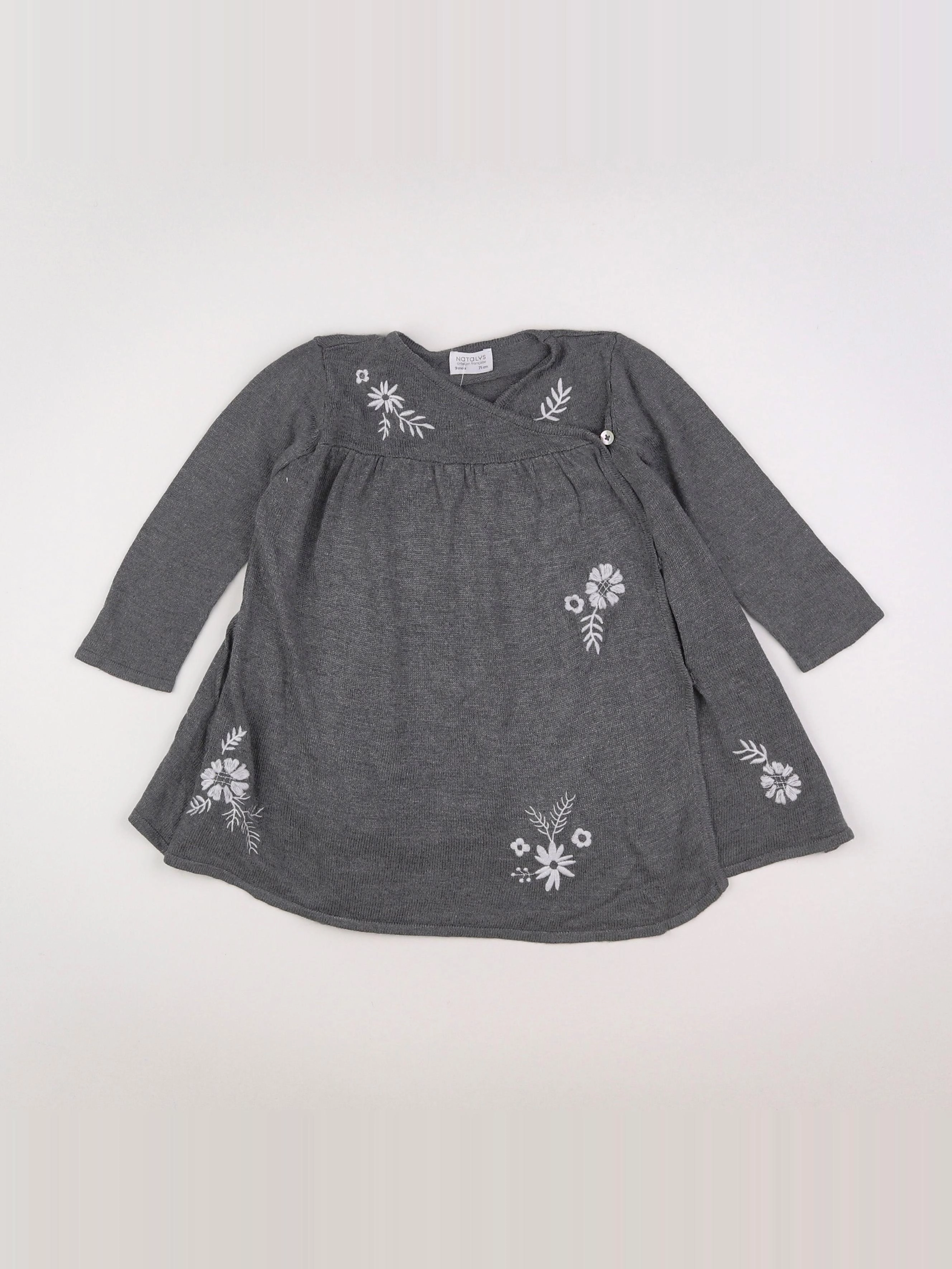 Natalys - robe gris - 9 mois
