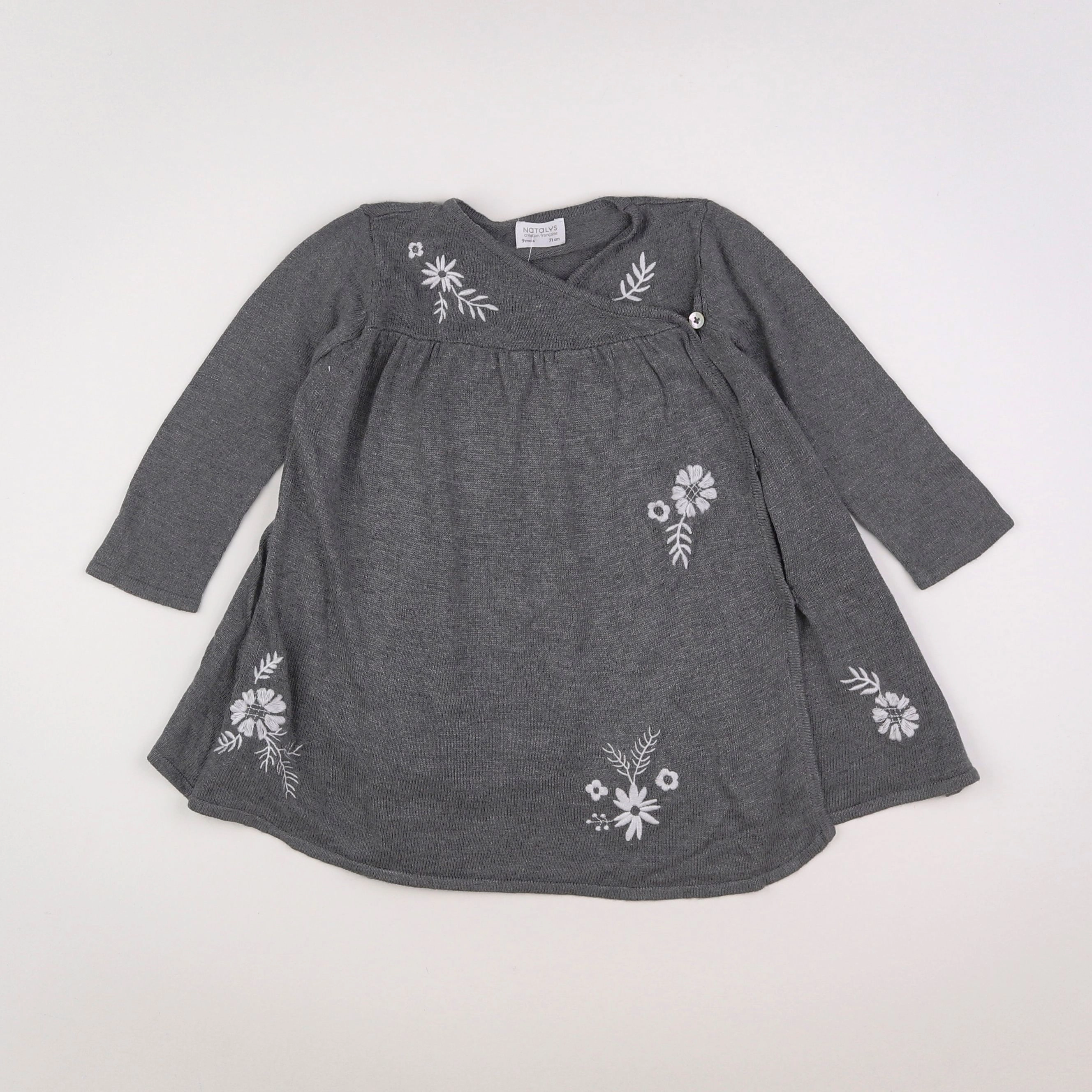 Natalys - robe gris - 9 mois