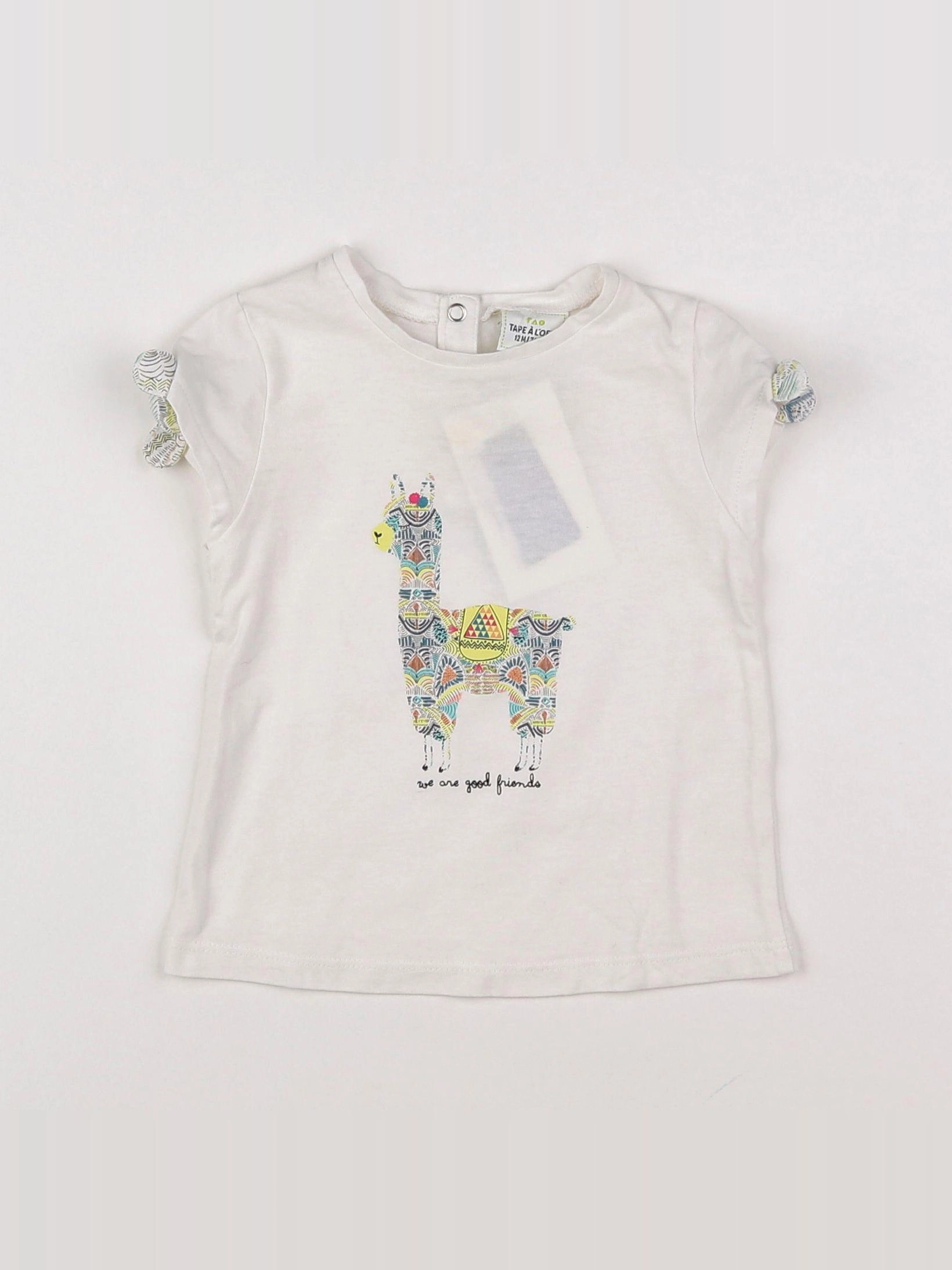 Tape à l'oeil - tee-shirt blanc - 12 mois