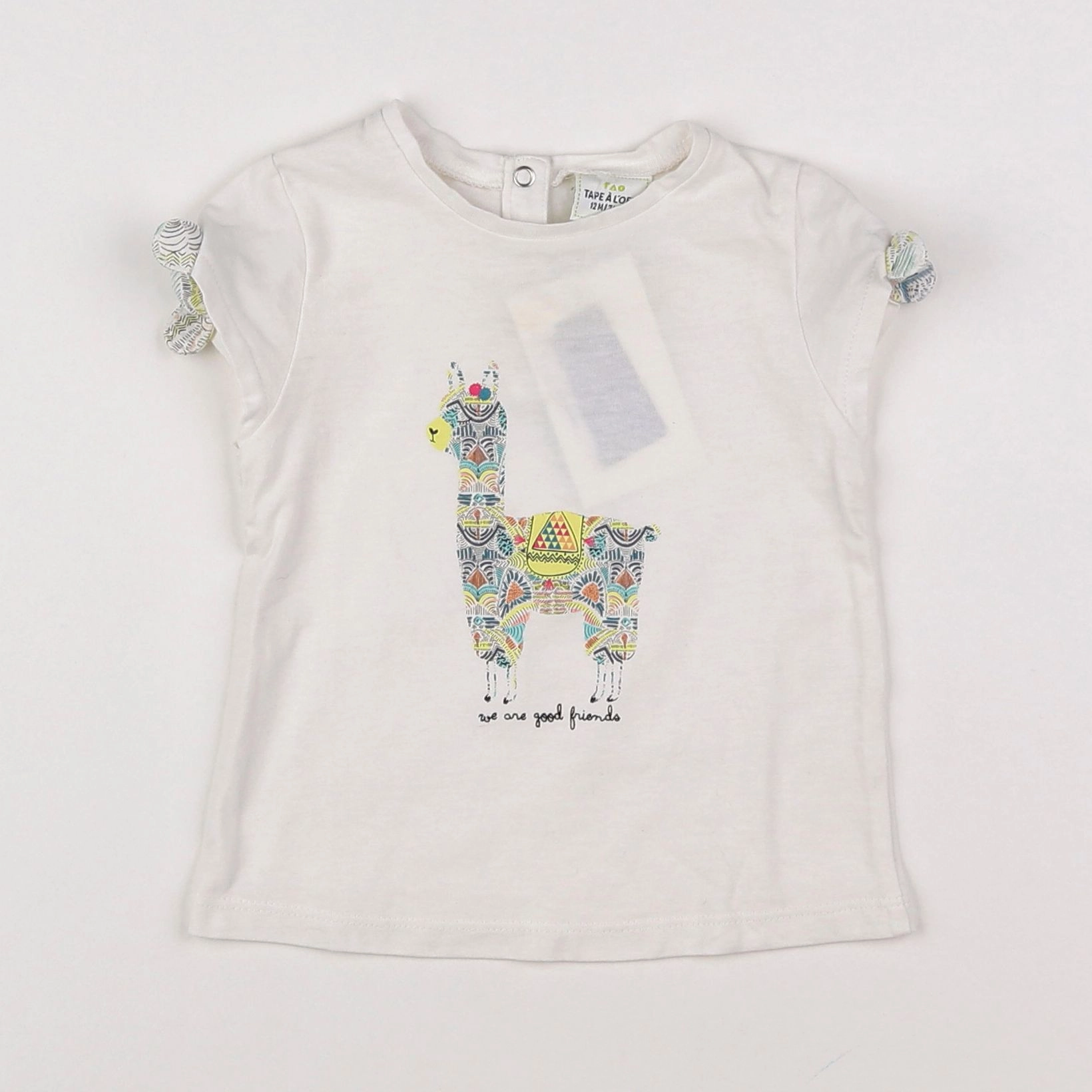 Tape à l'oeil - tee-shirt blanc - 12 mois