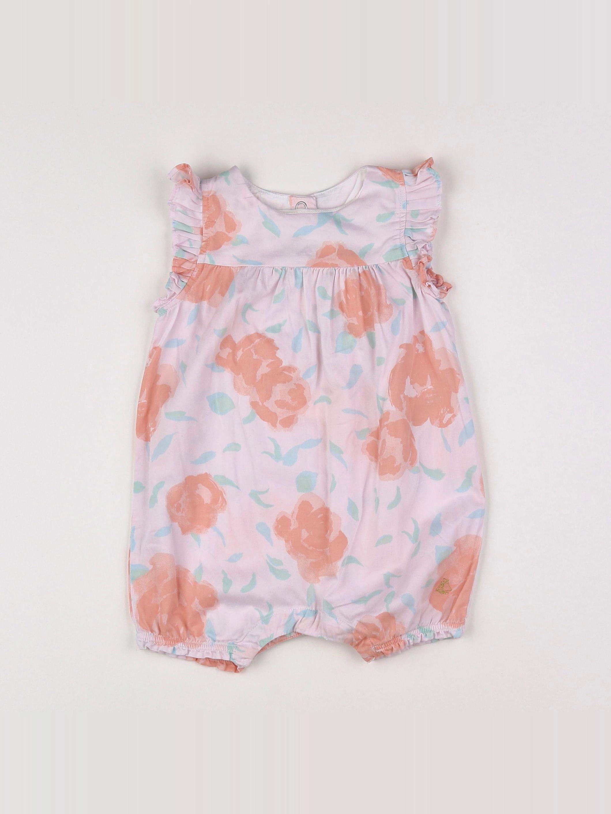 Petit Bateau - combinaison multicolore - 12 mois