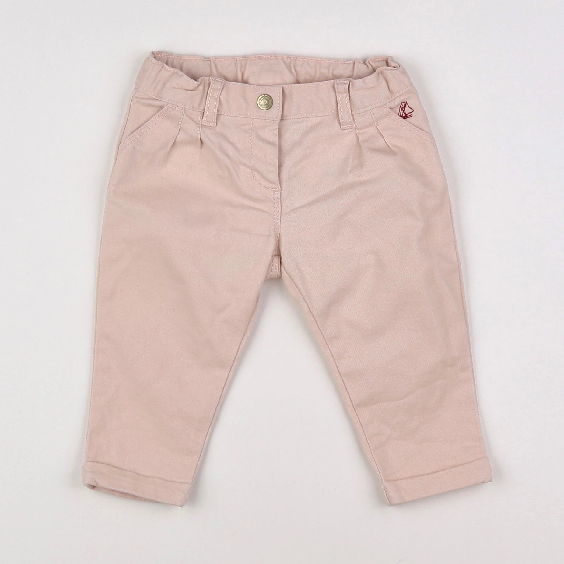 Petit Bateau - pantalon rose - 12 mois