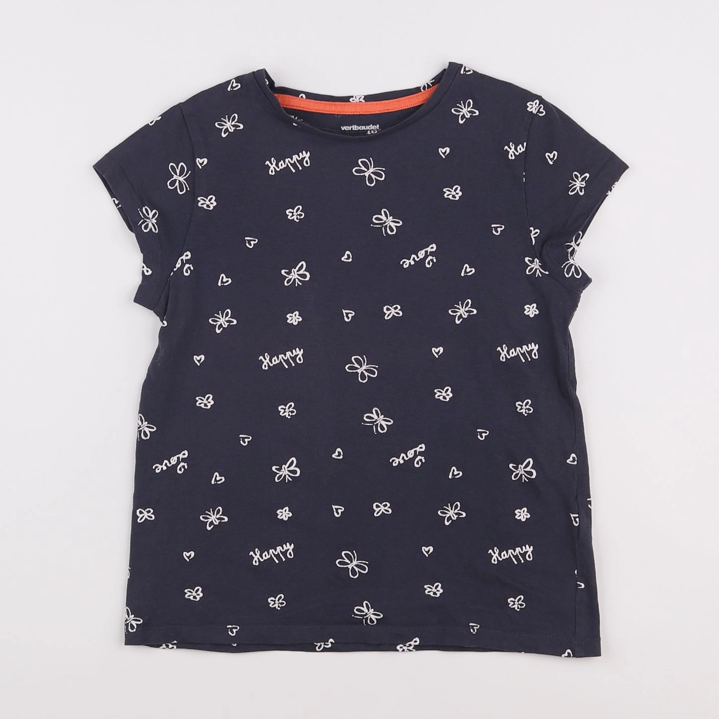 Vertbaudet - tee-shirt gris - 8 ans