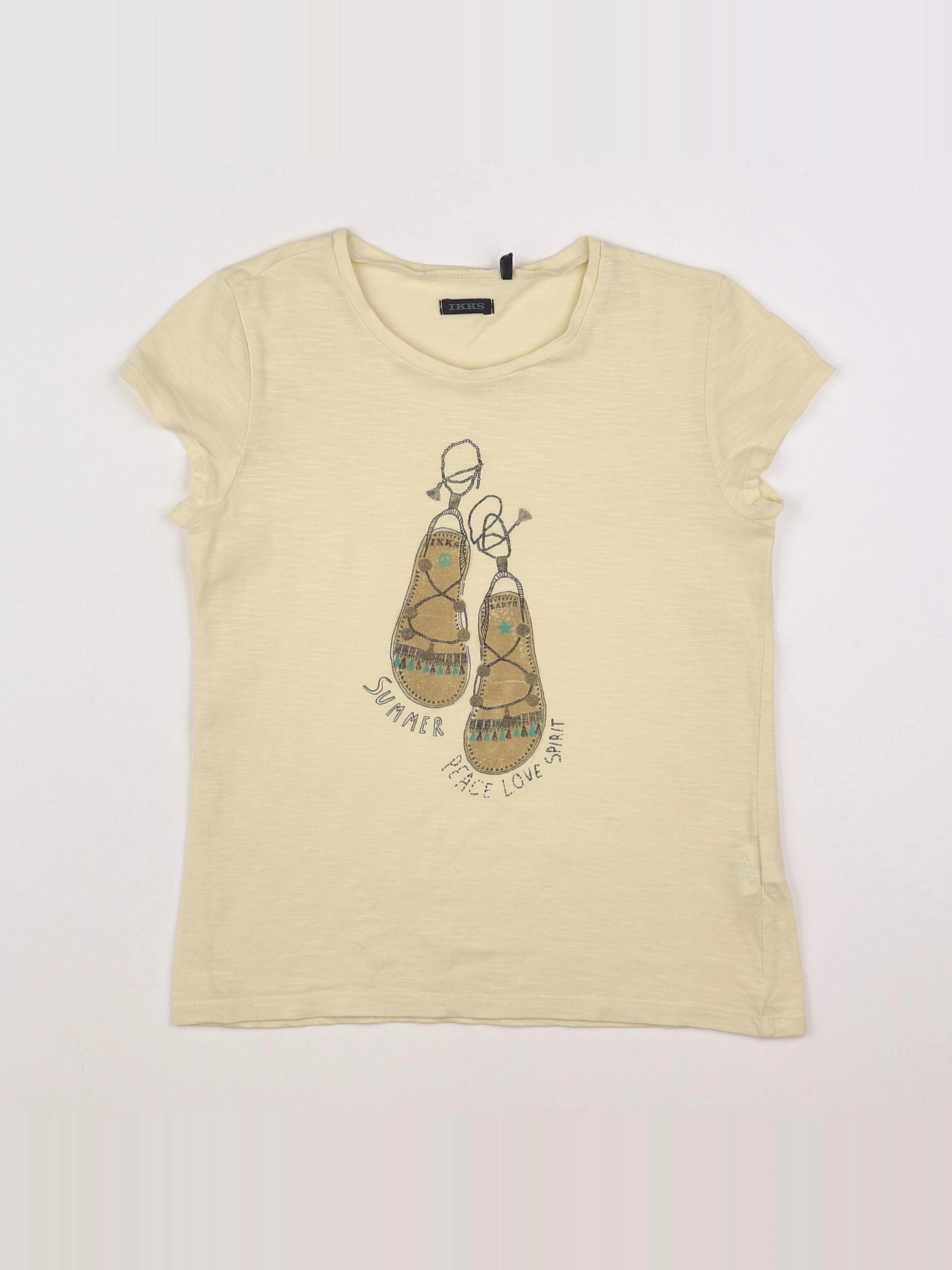 IKKS - tee-shirt jaune - 10 ans