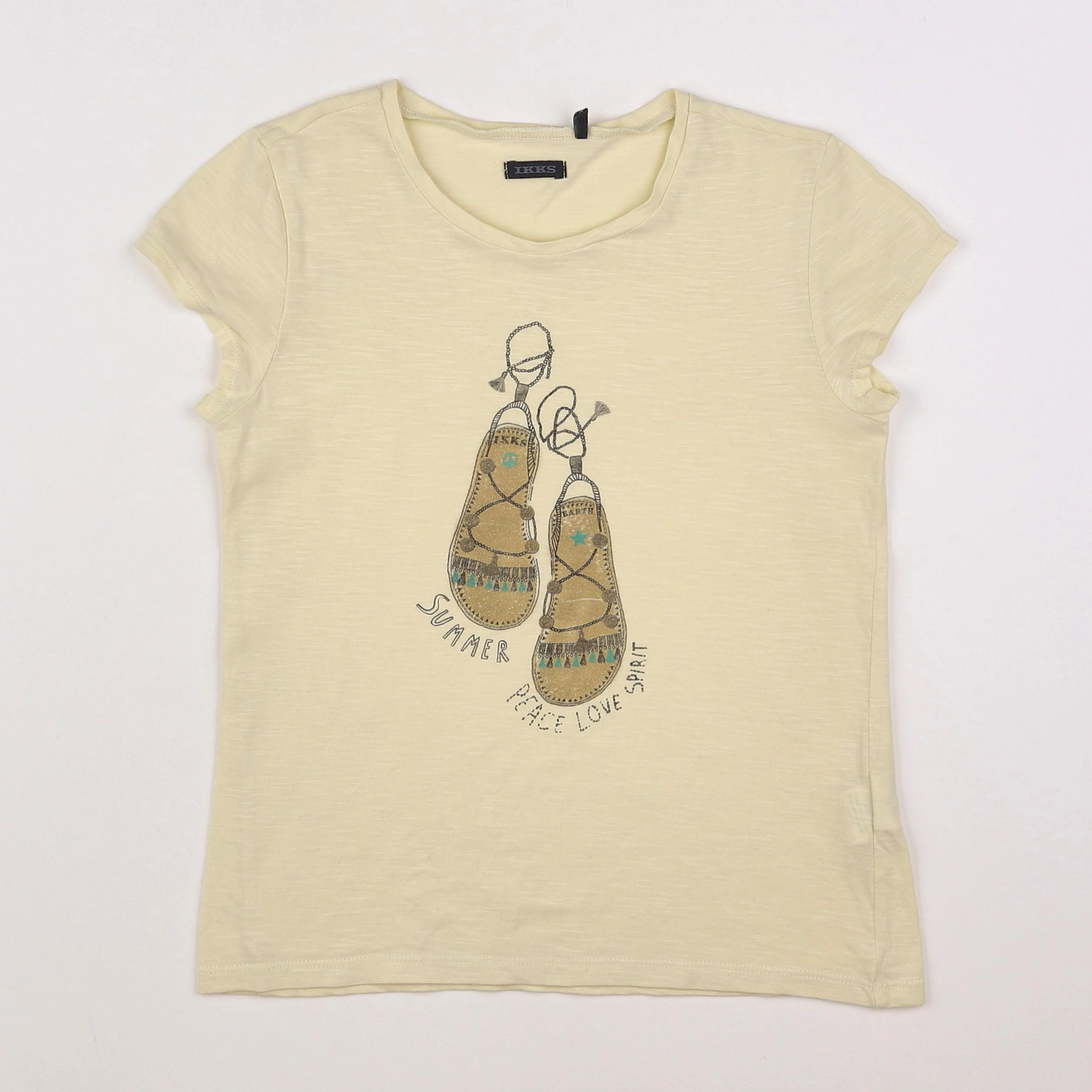 IKKS - tee-shirt jaune - 10 ans