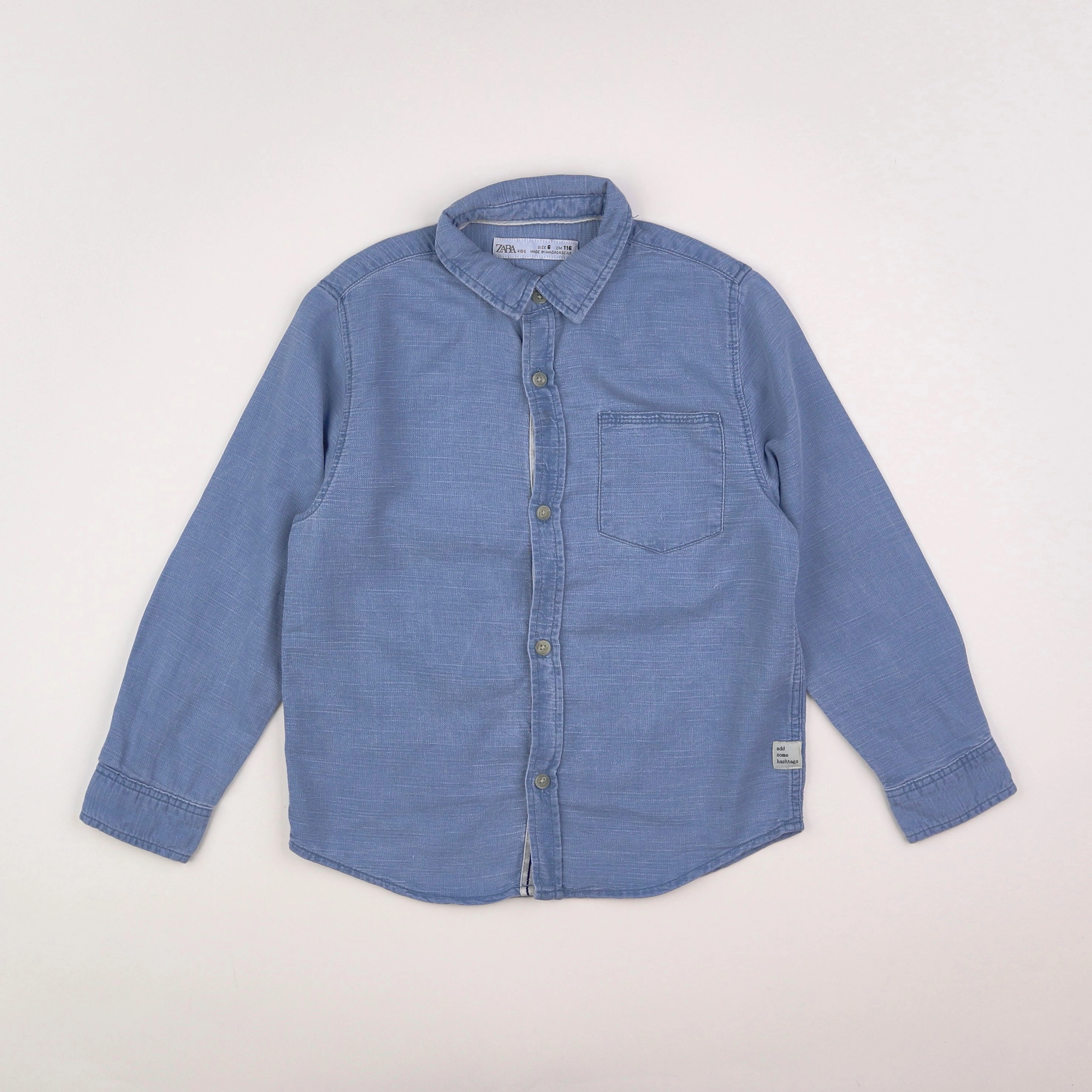 Zara - chemise bleu - 6 ans