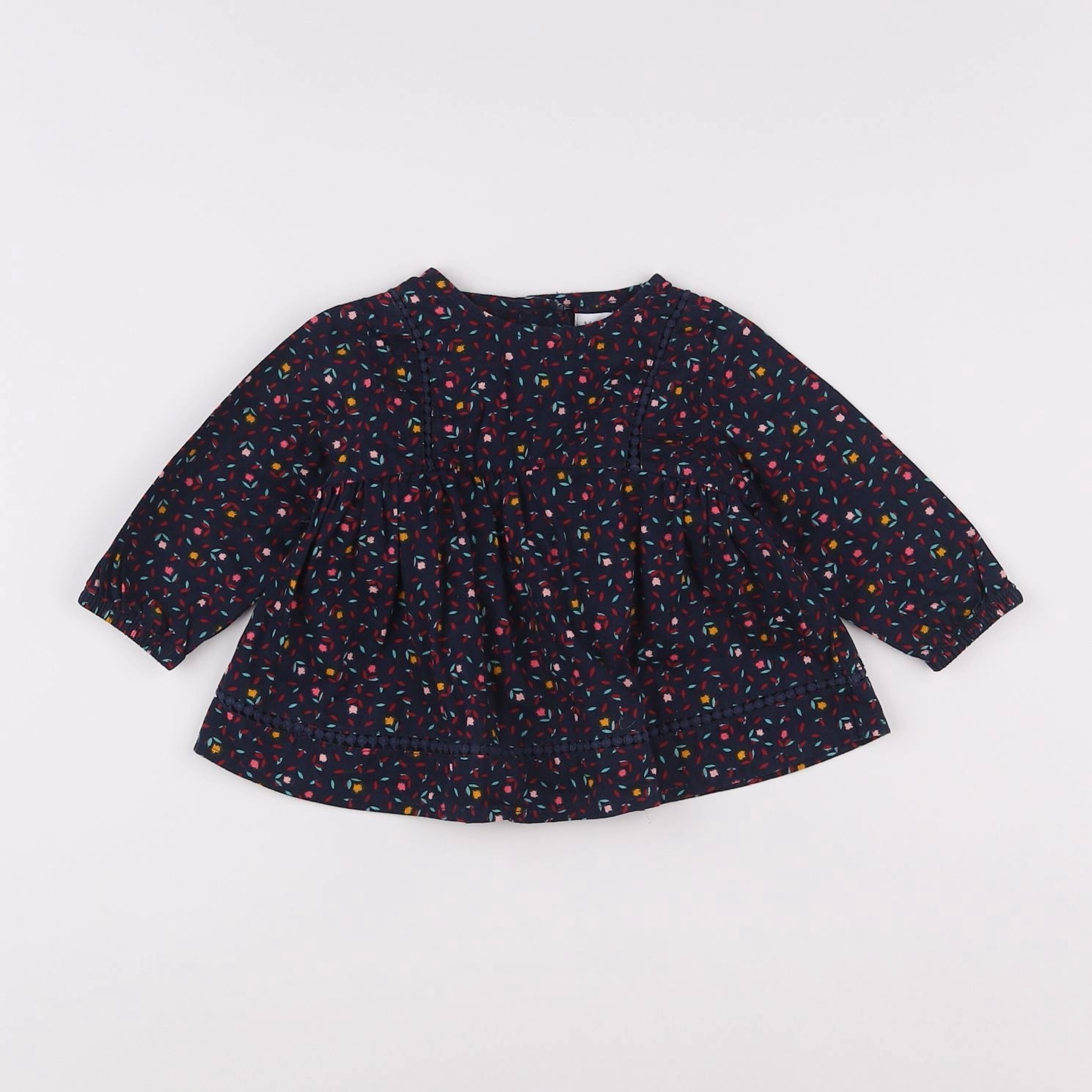 Vertbaudet - blouse bleu - 6 mois