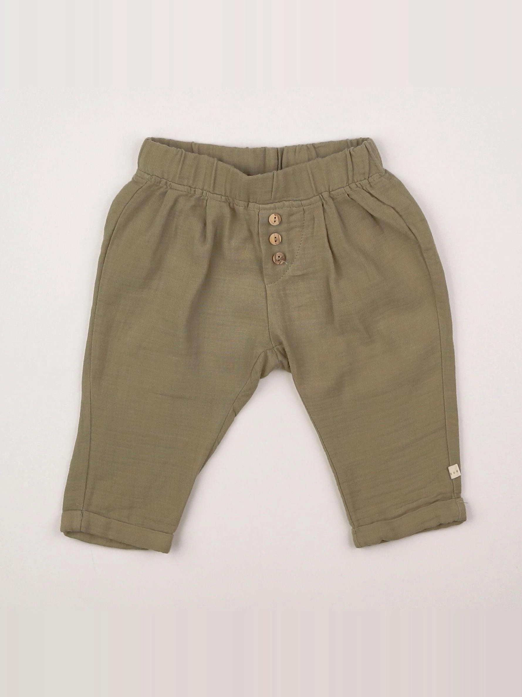 Les Petites Choses - sarouel vert - 6 mois