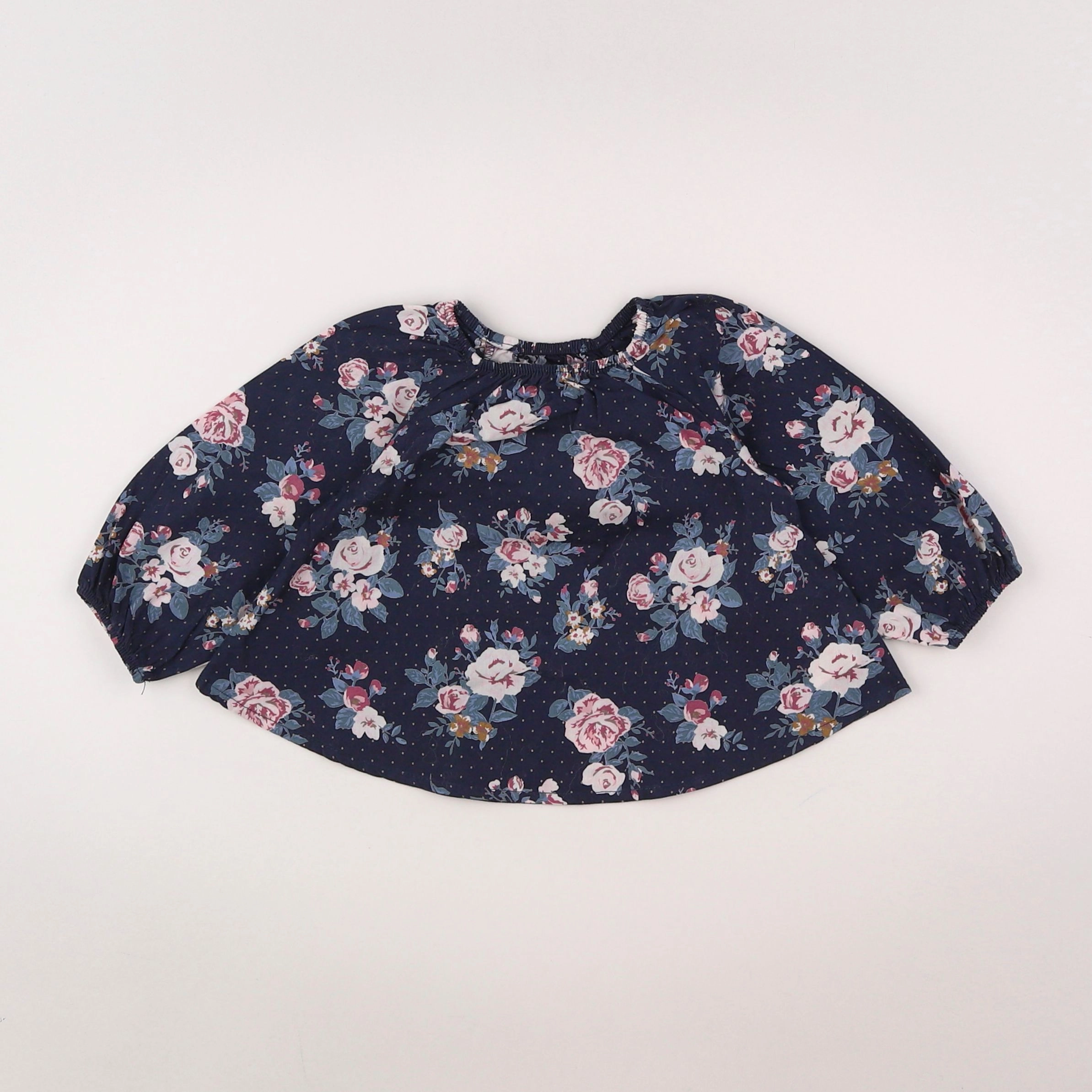 Vertbaudet - blouse bleu - 6 mois