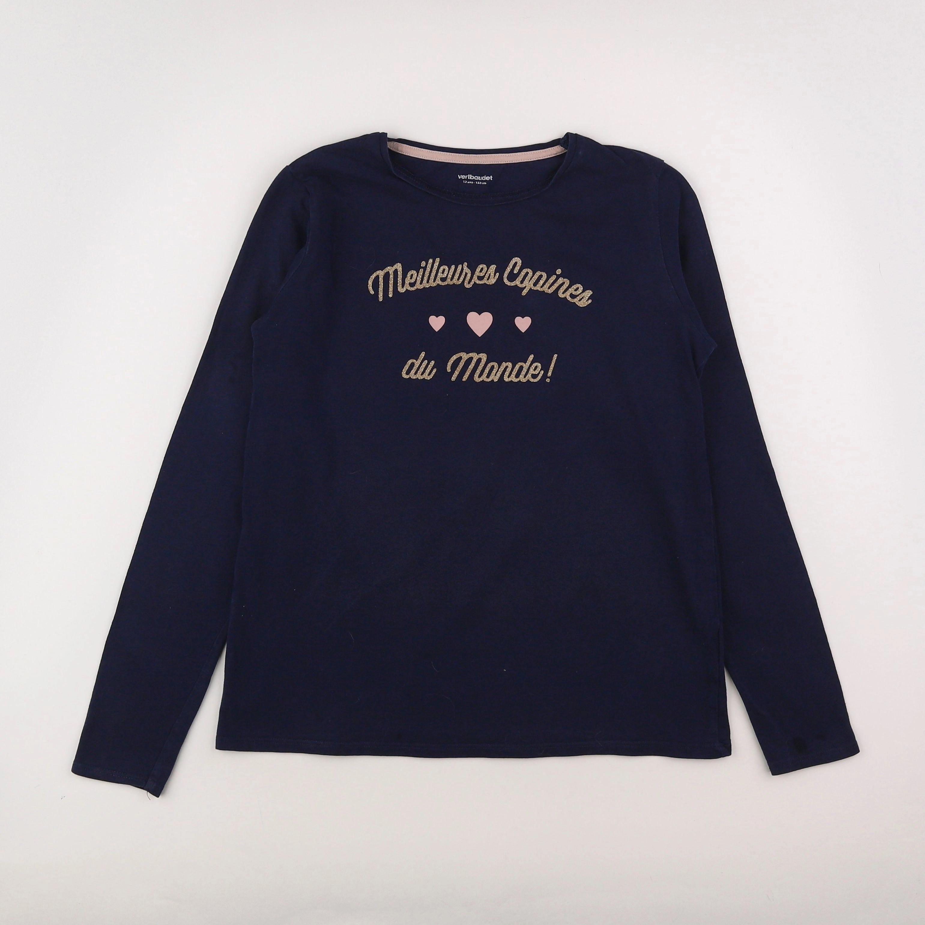 Vertbaudet - tee-shirt bleu - 12 ans