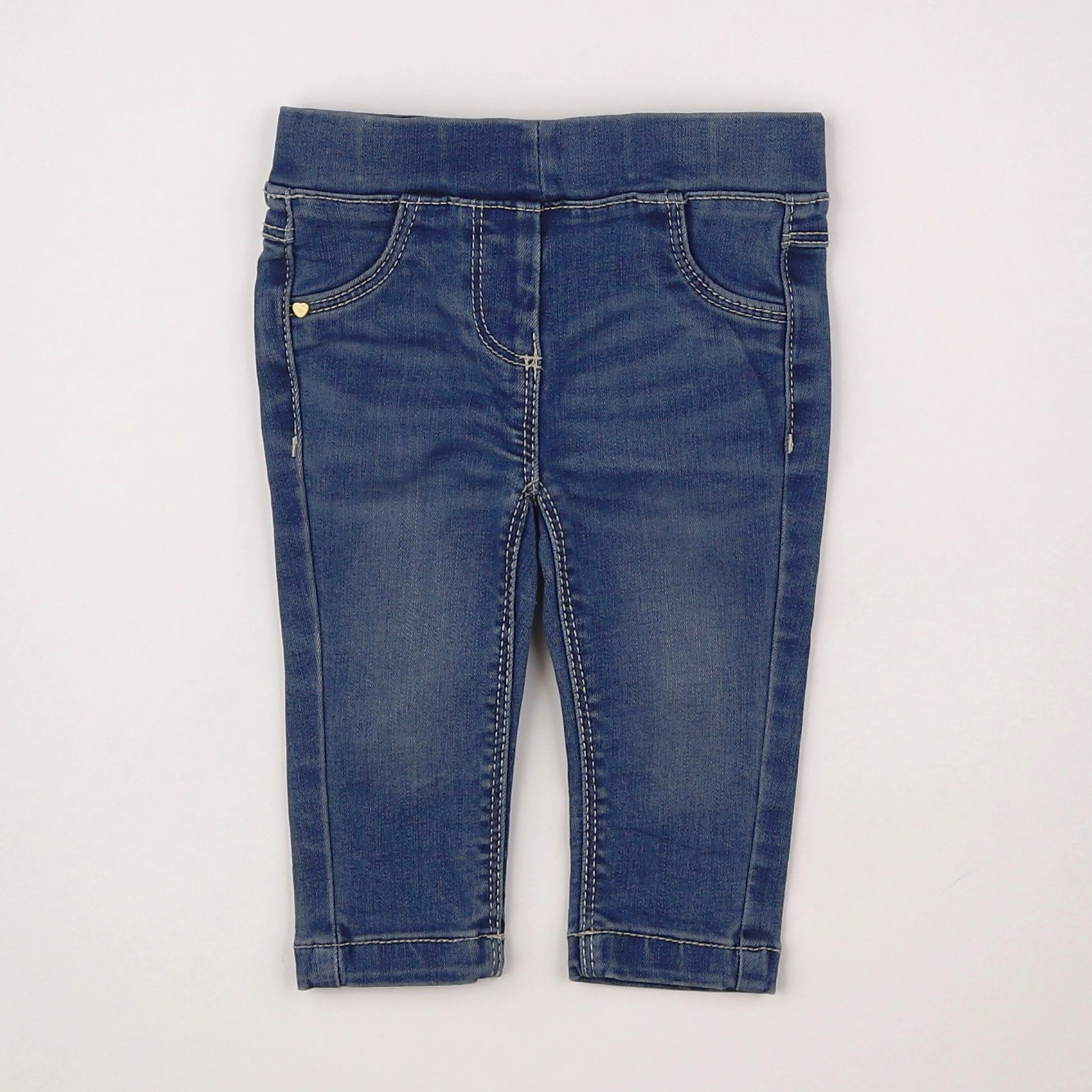Tape à l'oeil - jegging bleu - 6 mois