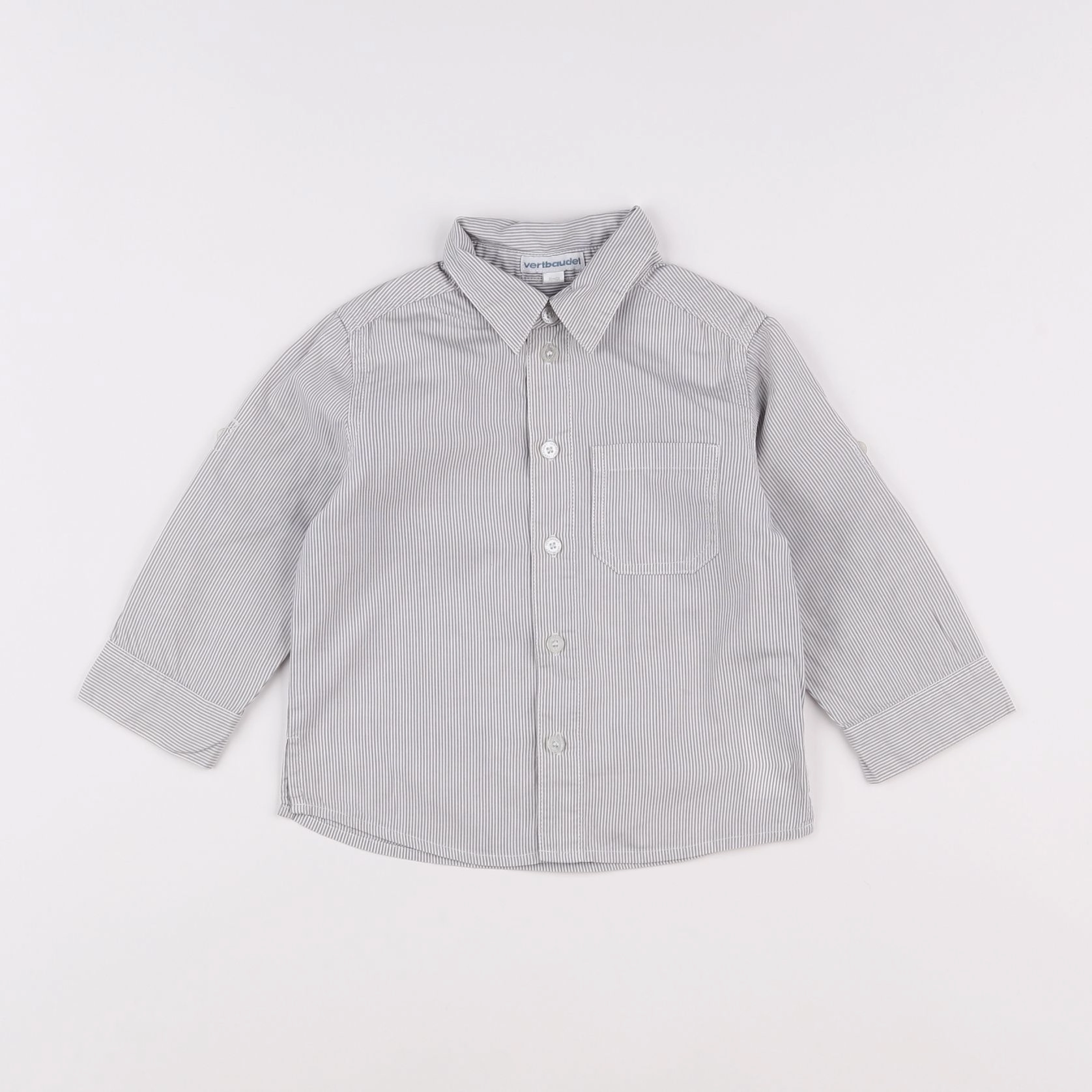 Vertbaudet - chemise gris - 3 ans