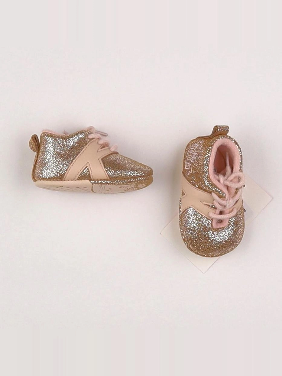 IKKS - chaussons rose, or - pointure 15/16