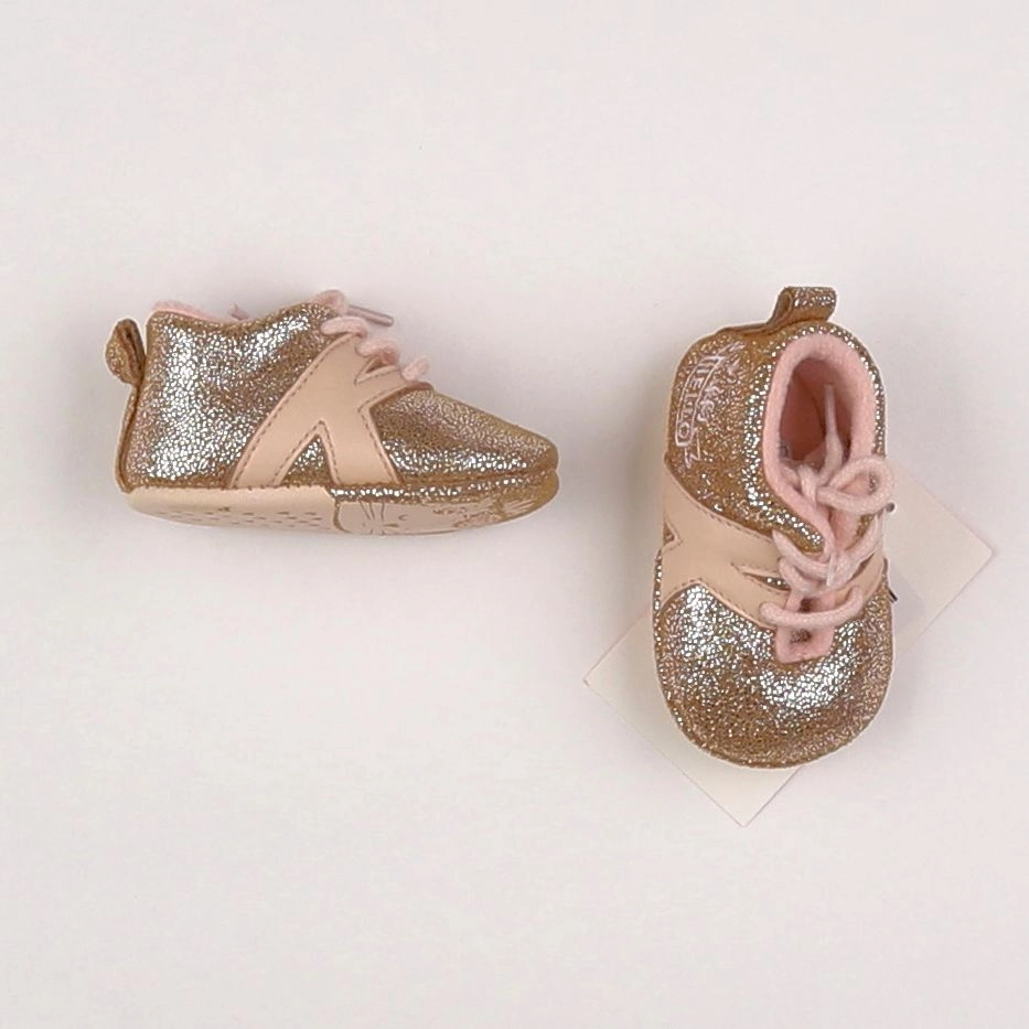 IKKS - chaussons rose, or - pointure 15/16