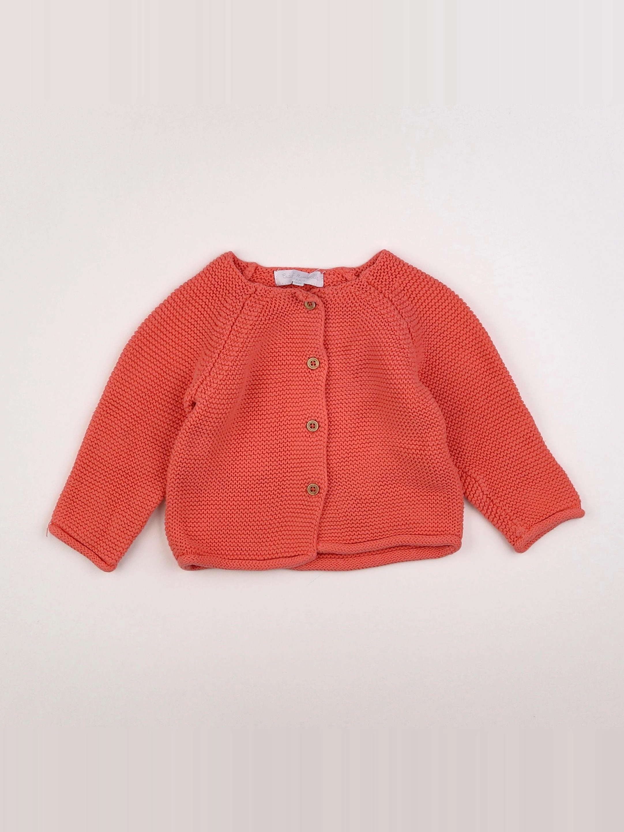 Cadet Rousselle - gilet rose - 6 mois