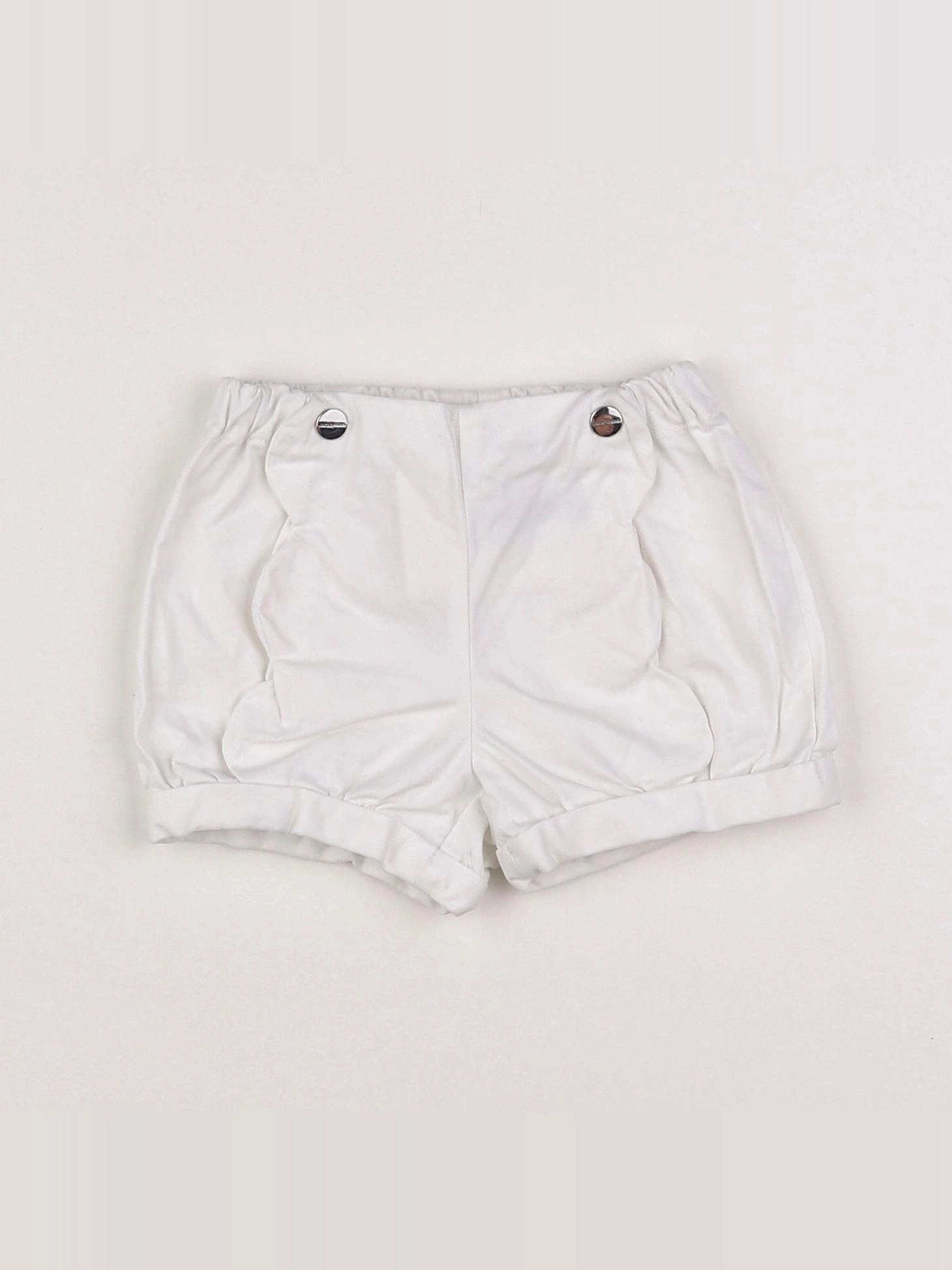 Jacadi - short blanc - 6 mois
