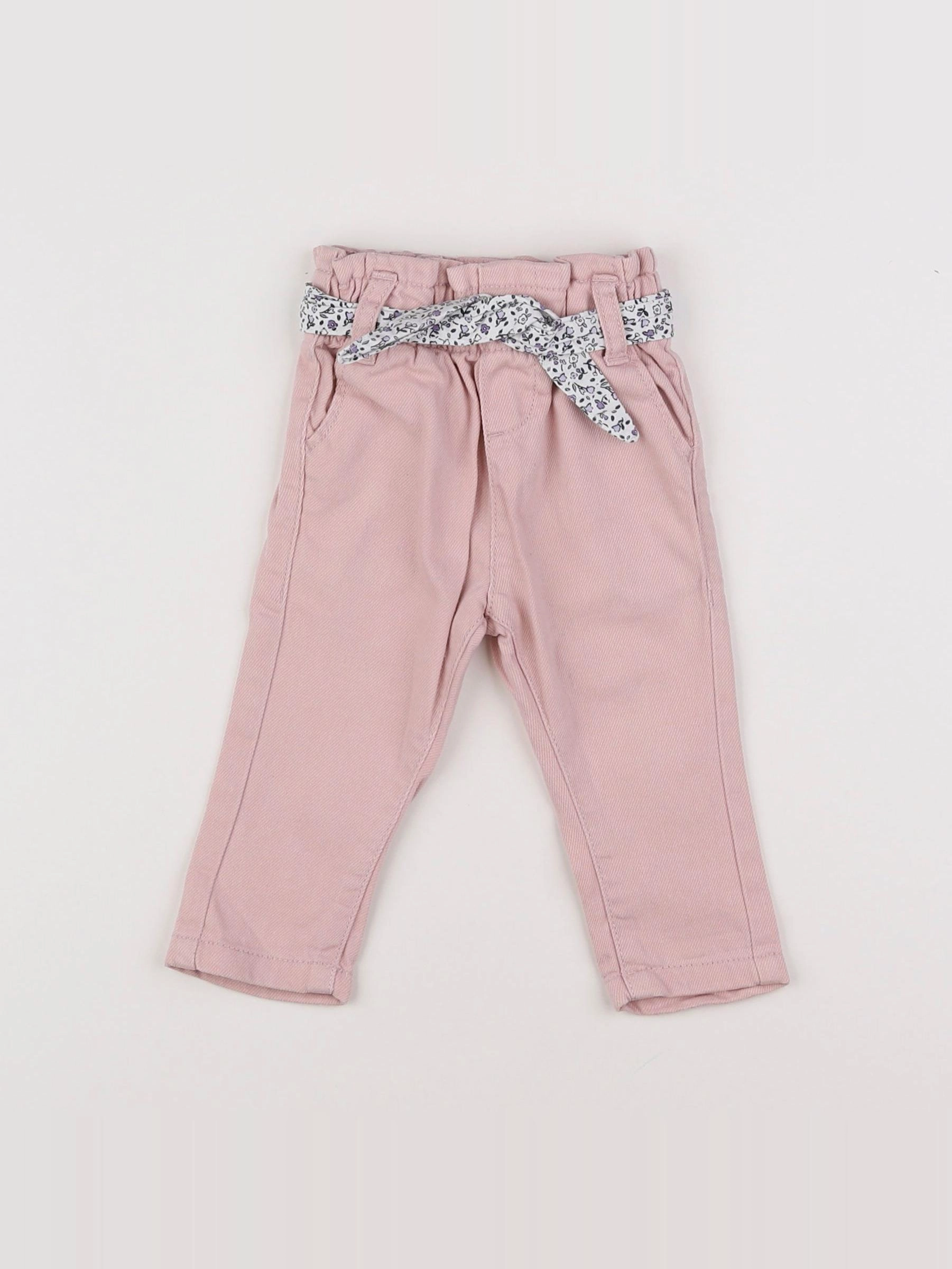 Vertbaudet - jean rose - 3 mois
