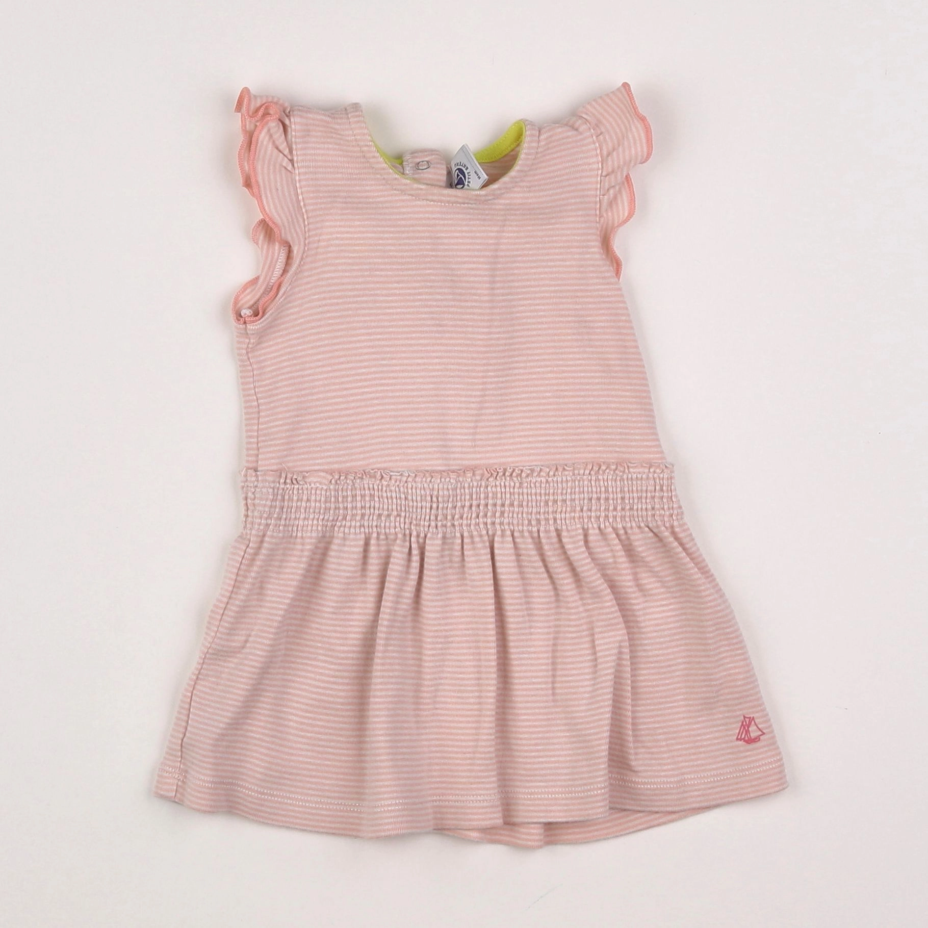 Petit Bateau - robe rose - 6 mois