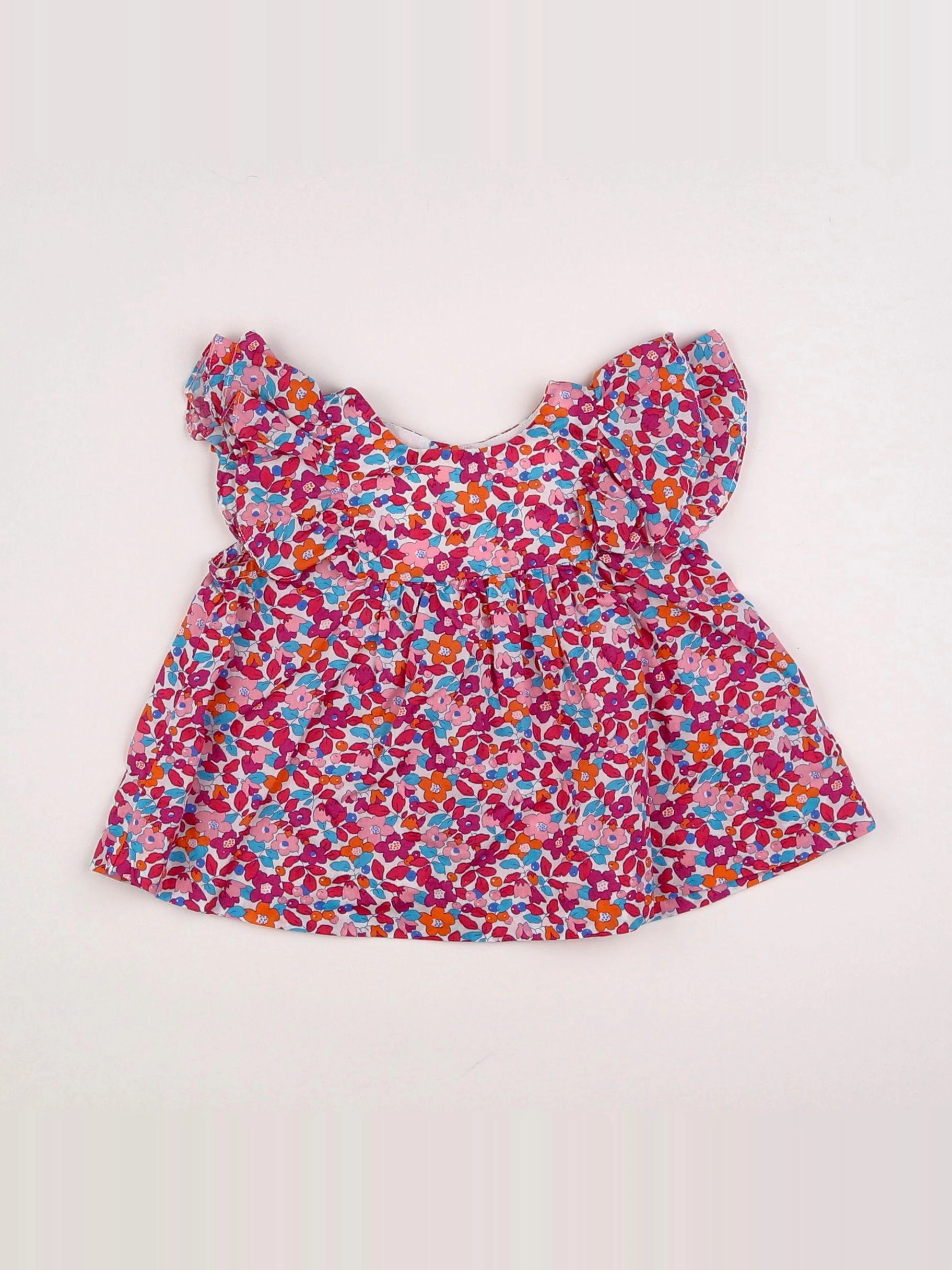 Jacadi - blouse liberty multicolore - 6 mois