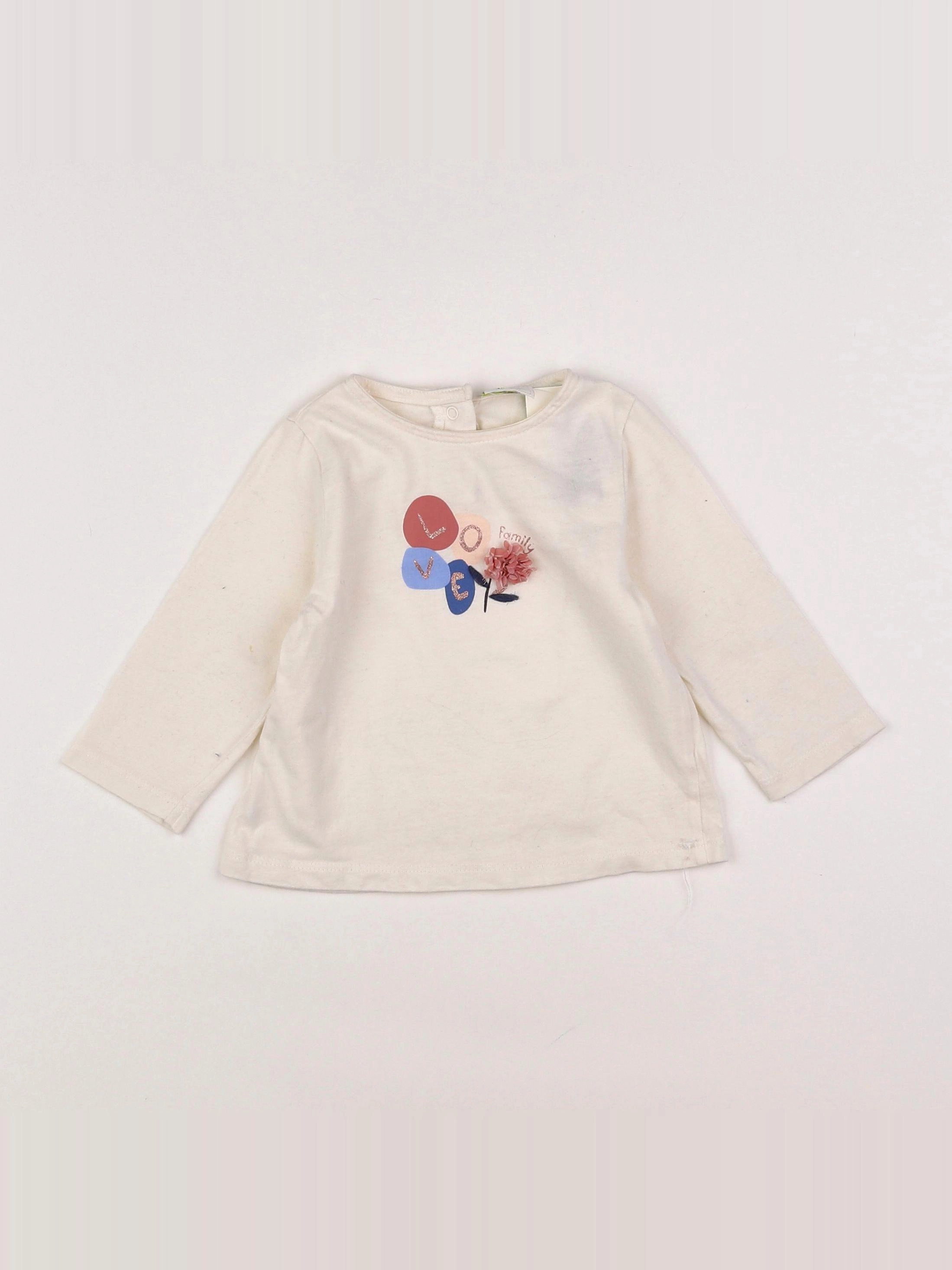 Tape à l'oeil - tee-shirt beige - 9 mois