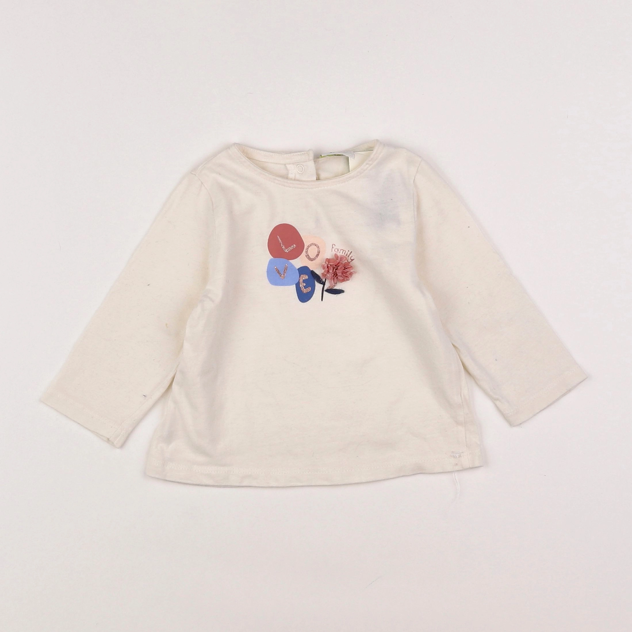 Tape à l'oeil - tee-shirt beige - 9 mois