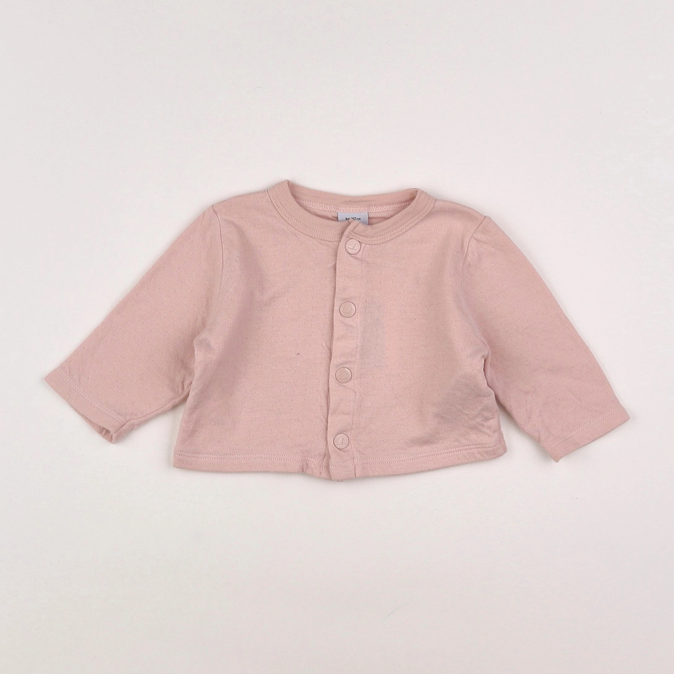 Petit Bateau - sweat rose - 6 mois