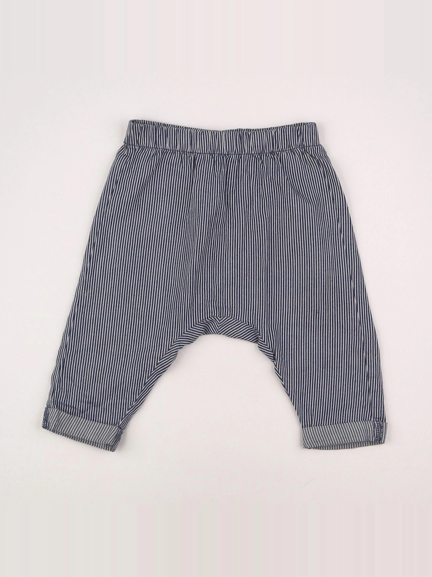Moulin Roty - pantalon bleu - 6 mois