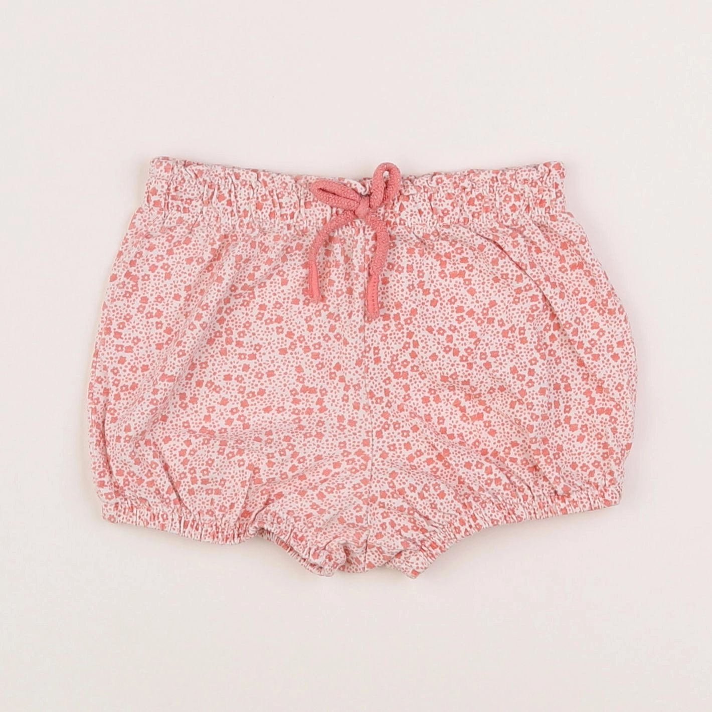 Vertbaudet - bloomer blanc, rose - 12 mois