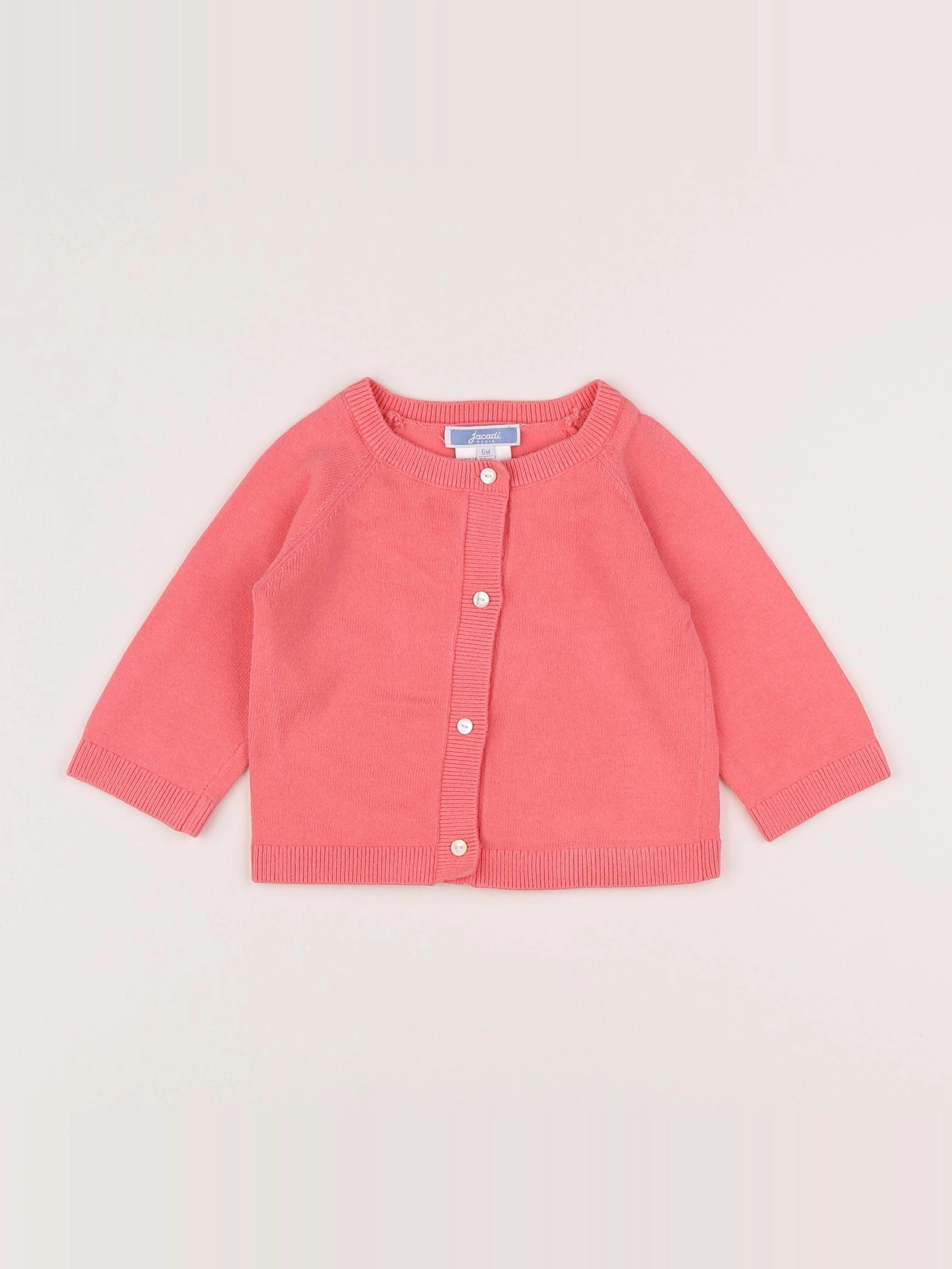 Jacadi - gilet rose - 6 mois