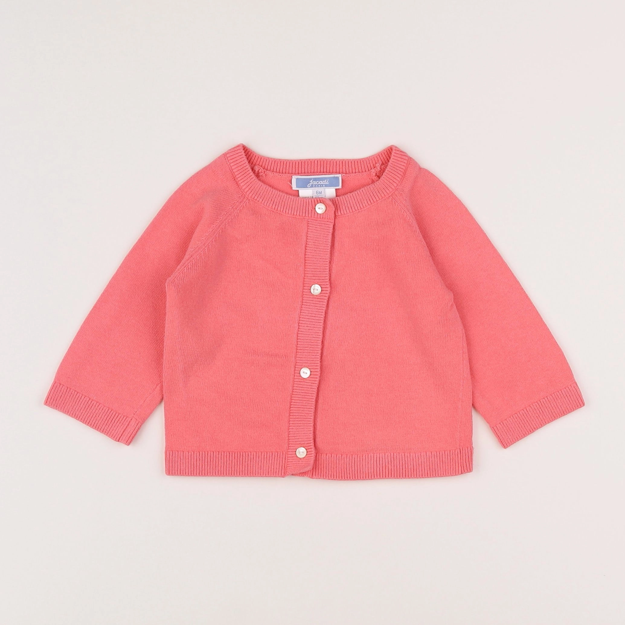 Jacadi - gilet rose - 6 mois