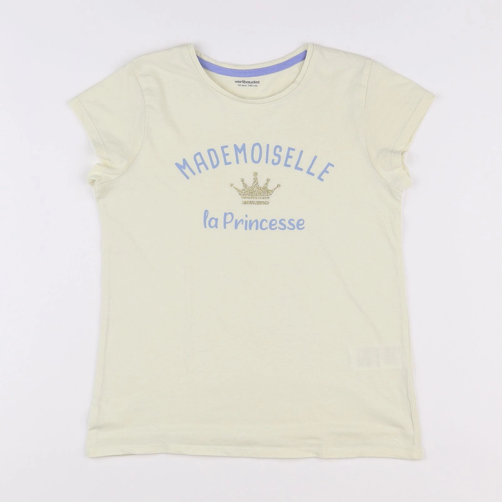 Vertbaudet - tee-shirt jaune - 10 ans