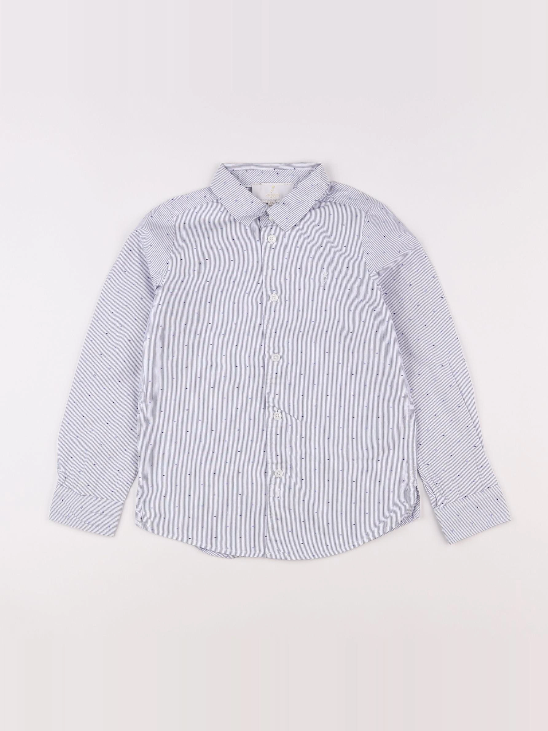 Jacadi - chemise blanc, bleu - 6 ans