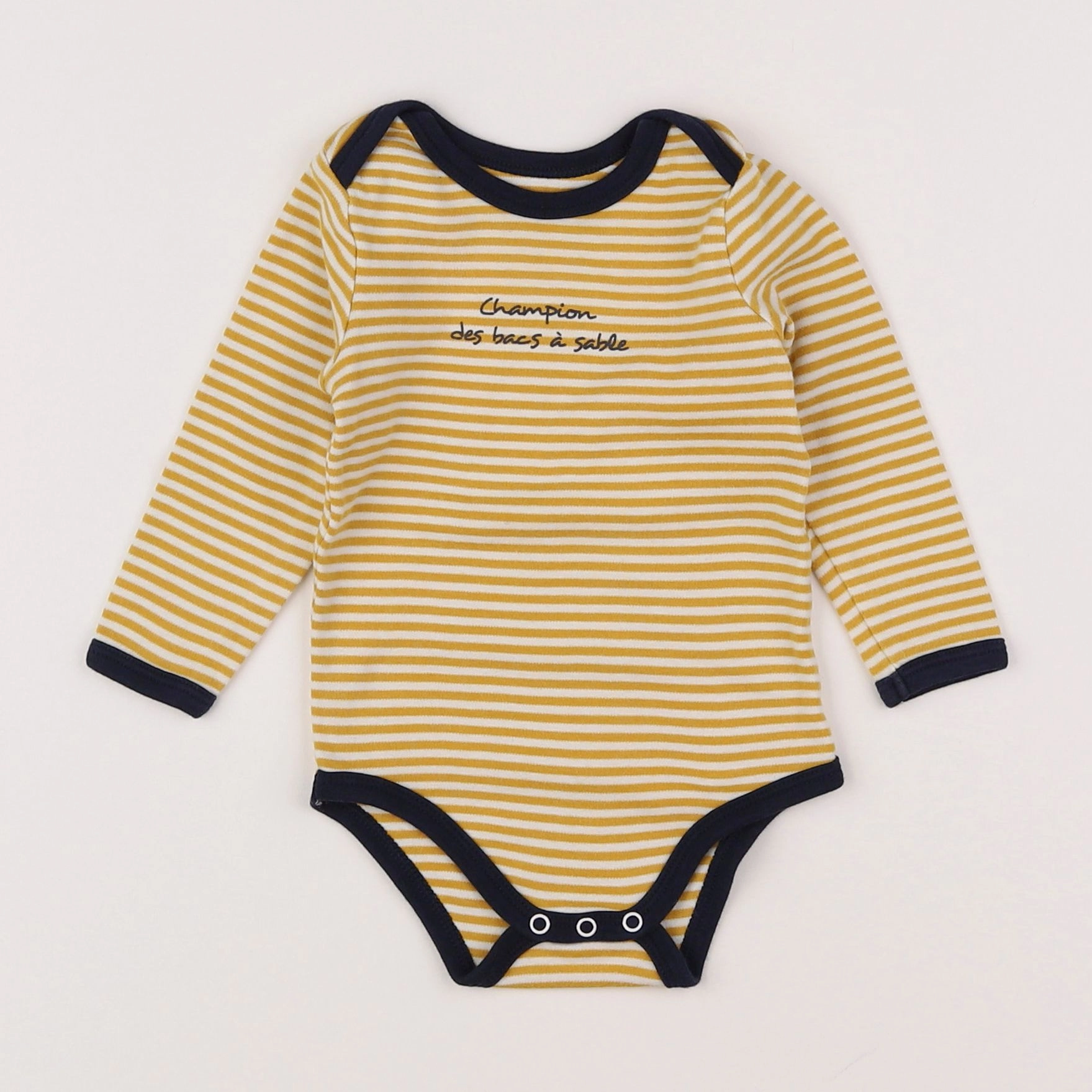 Vertbaudet - body jaune - 9 mois