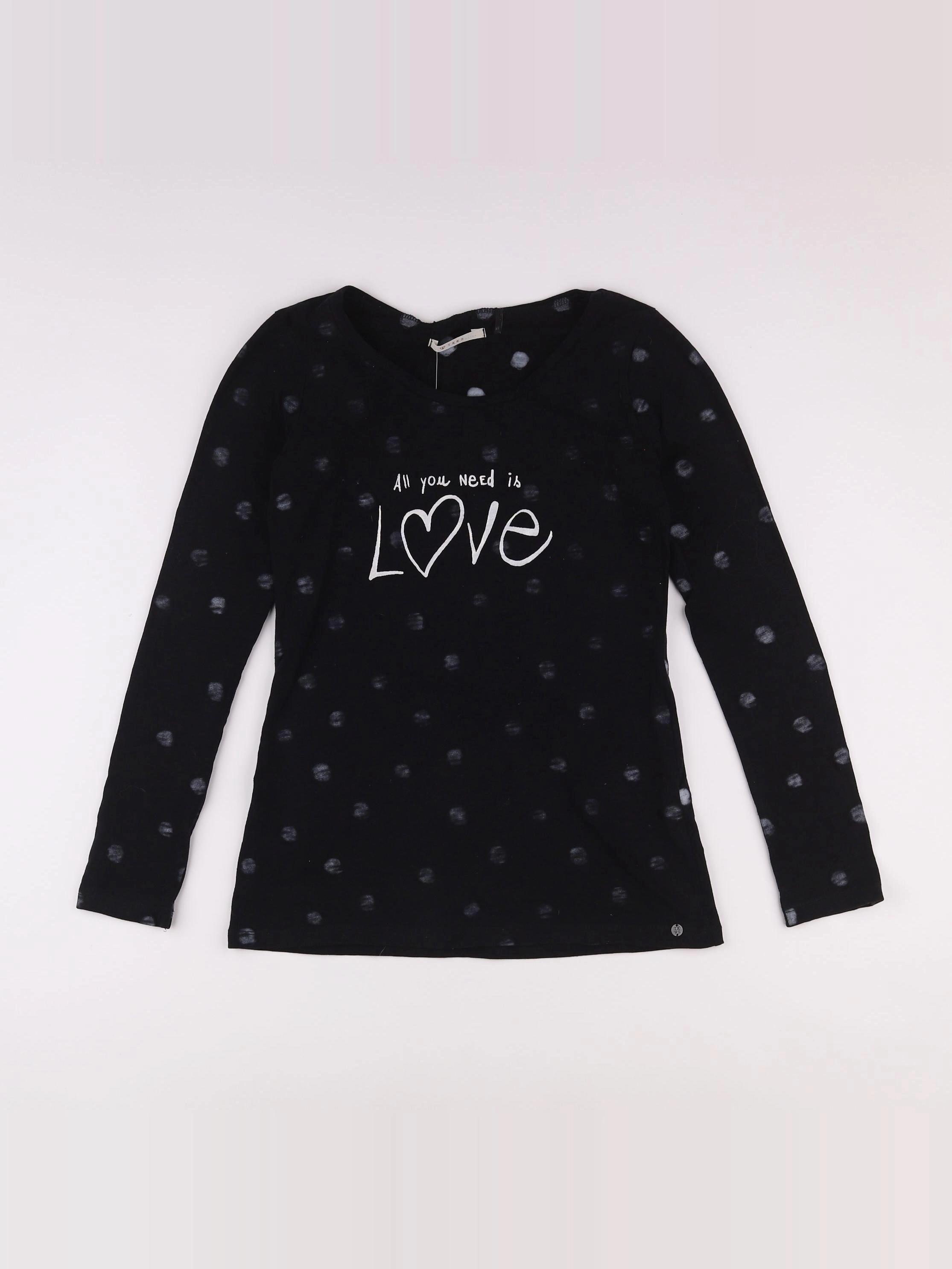 IKKS - tee-shirt noir - 10 ans