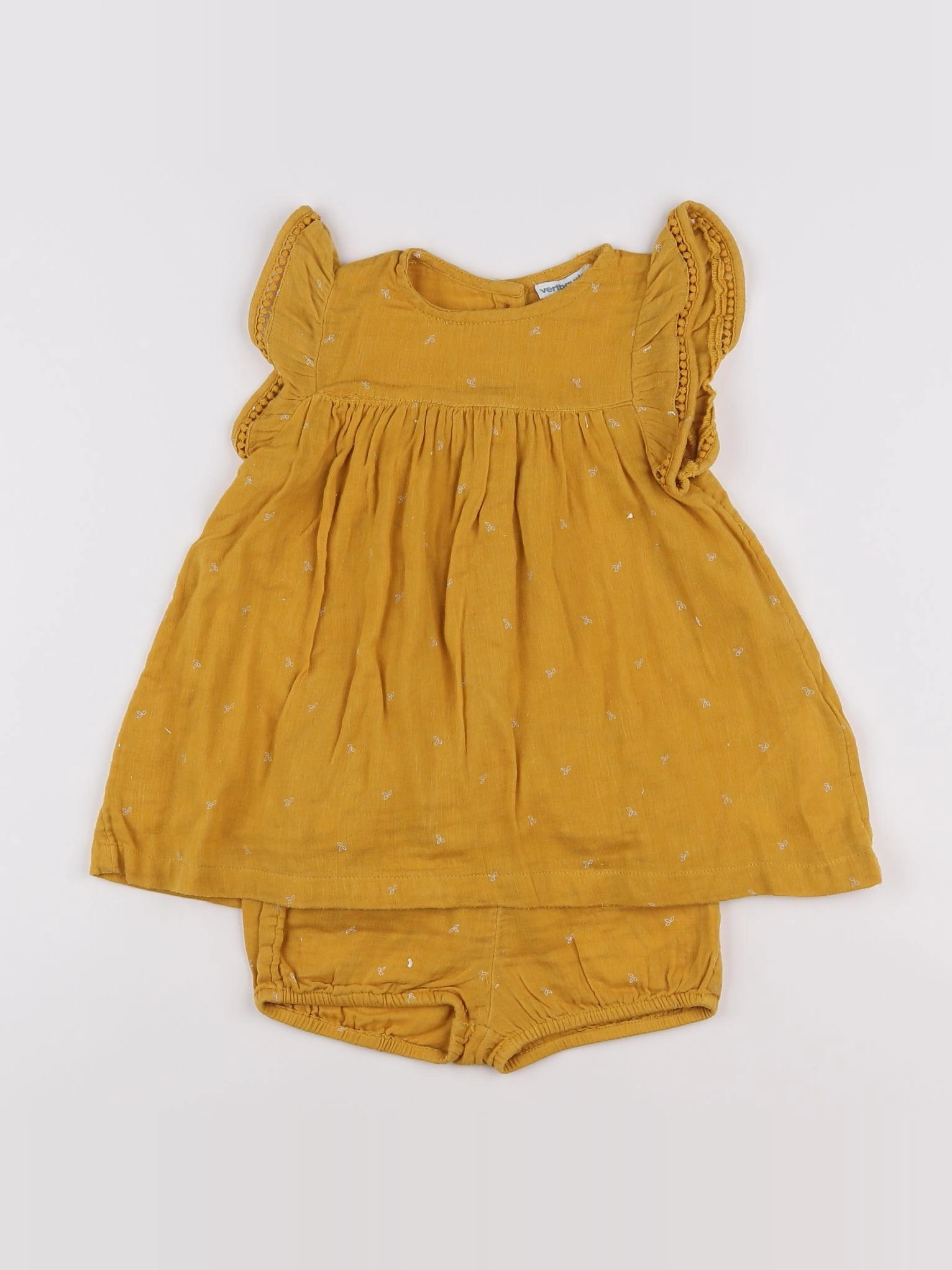 Vertbaudet - robe jaune - 18 mois
