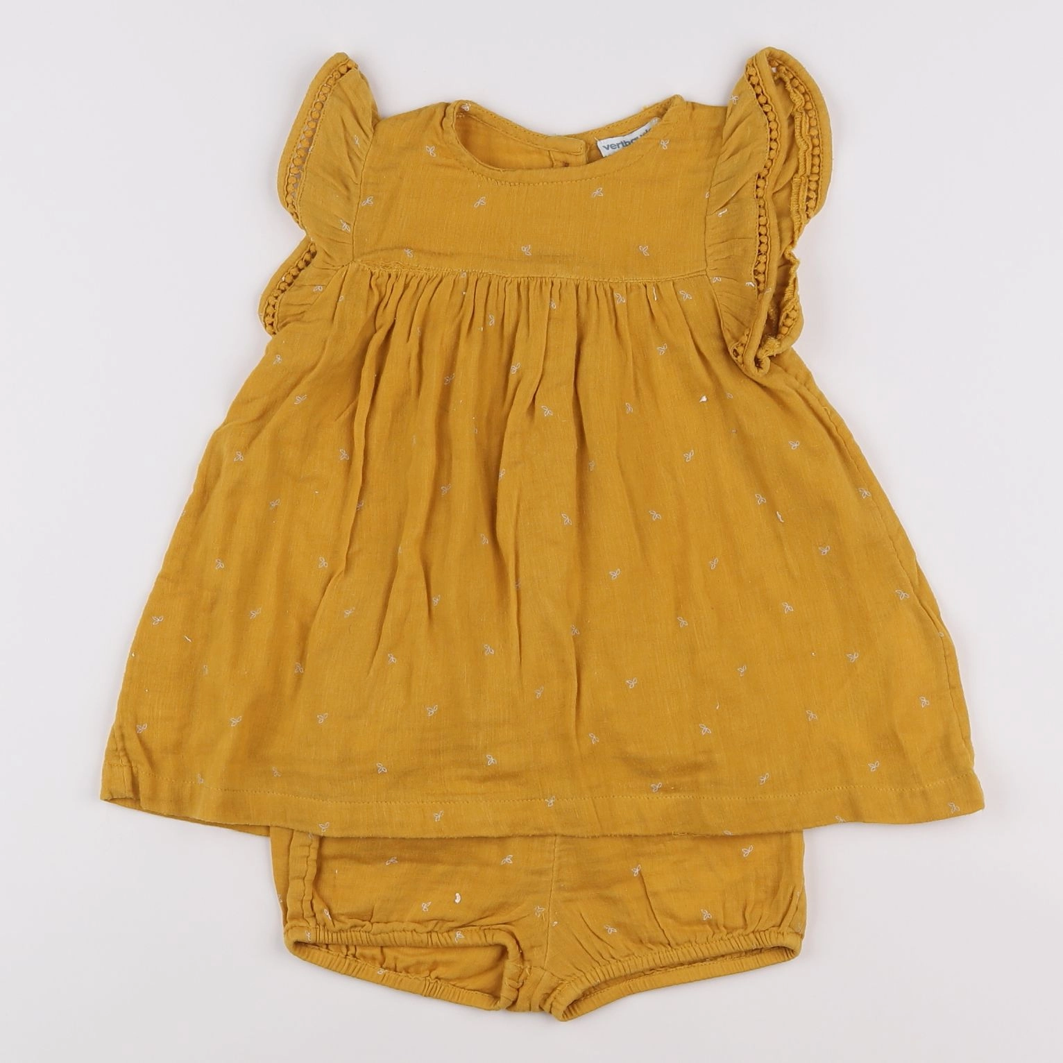 Vertbaudet - robe jaune - 18 mois