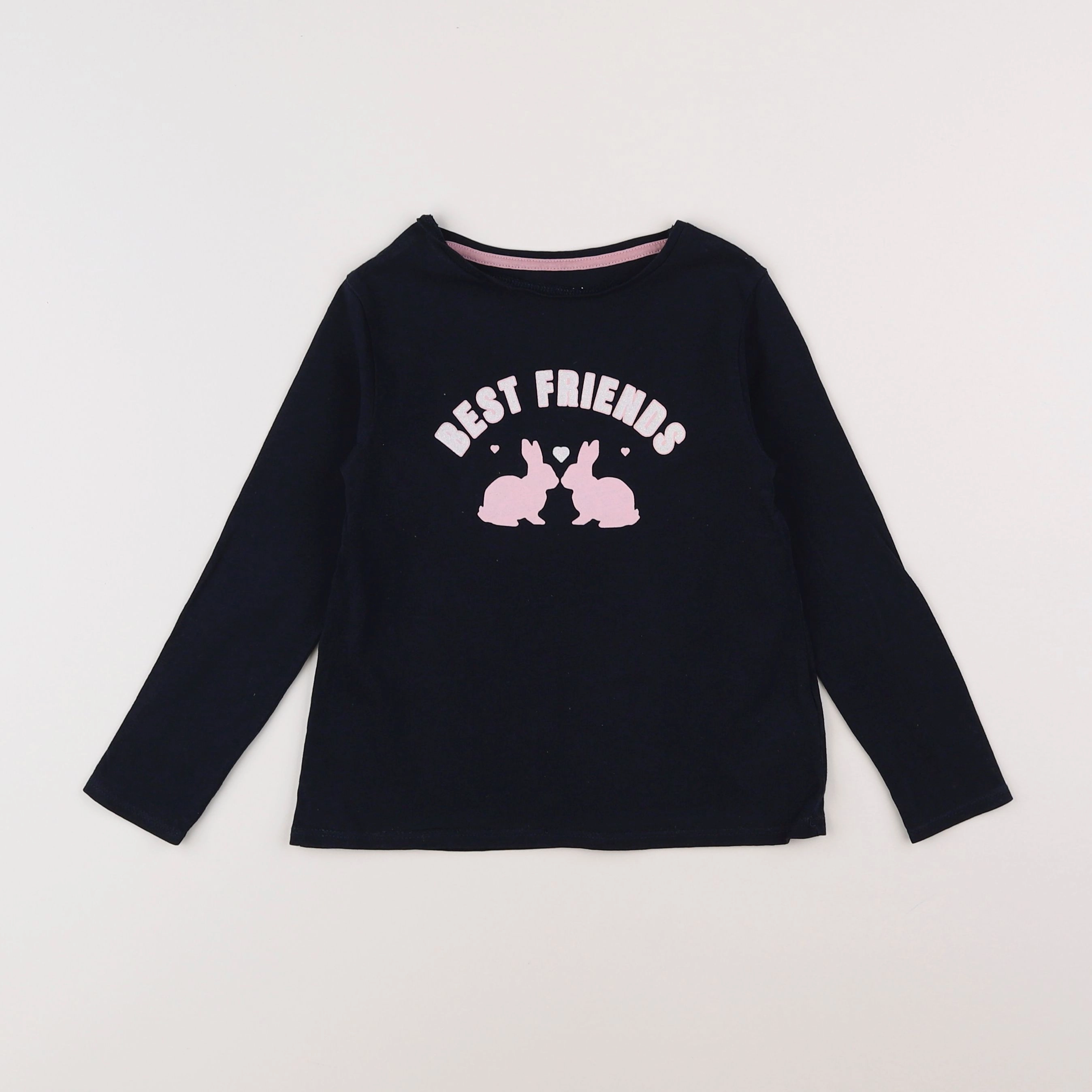 Vertbaudet - tee-shirt noir - 6 ans