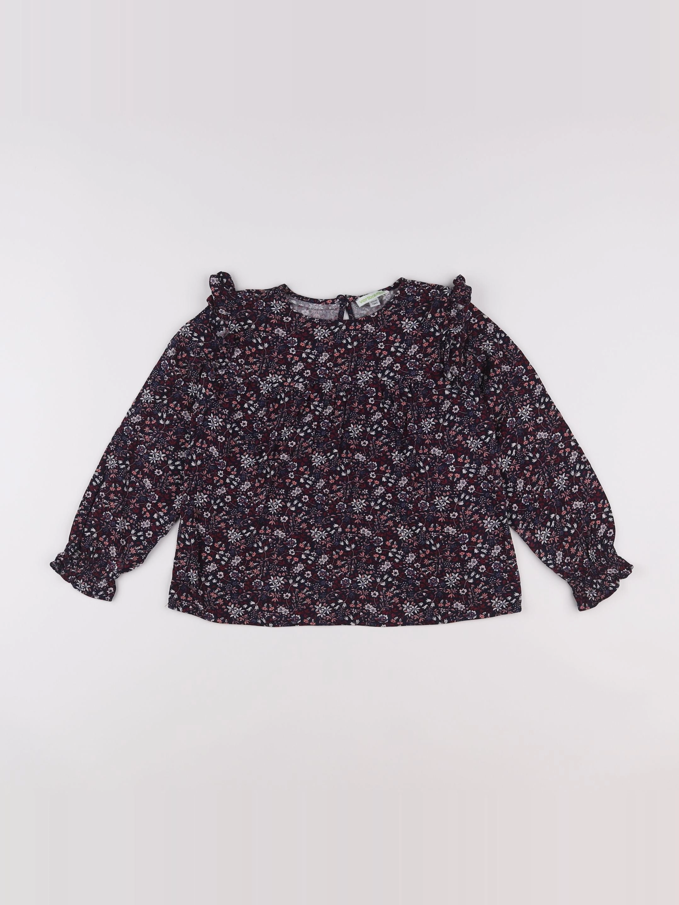 Vertbaudet - blouse violet - 7 ans