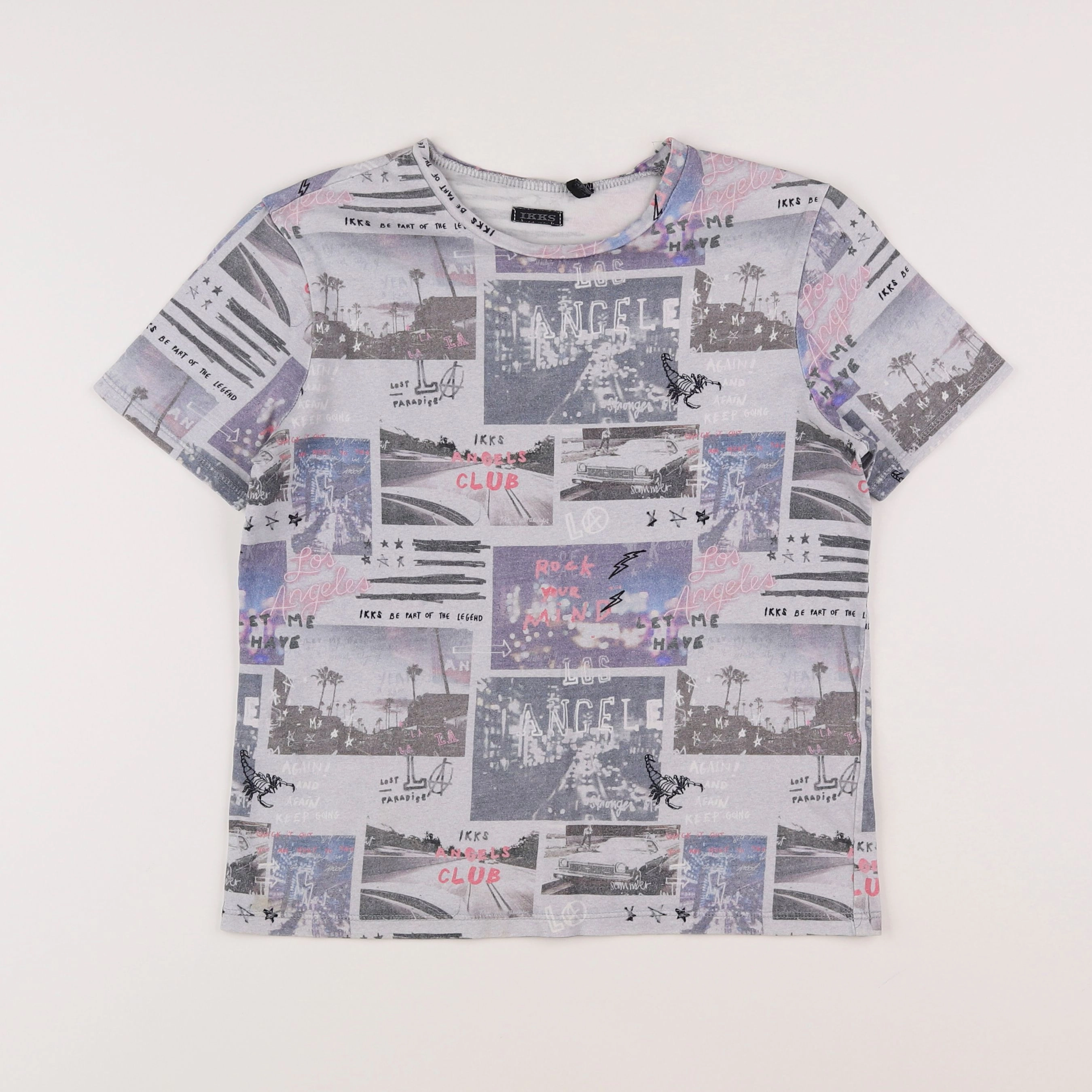 IKKS - tee-shirt imprimé au dos multicolore - 12 ans