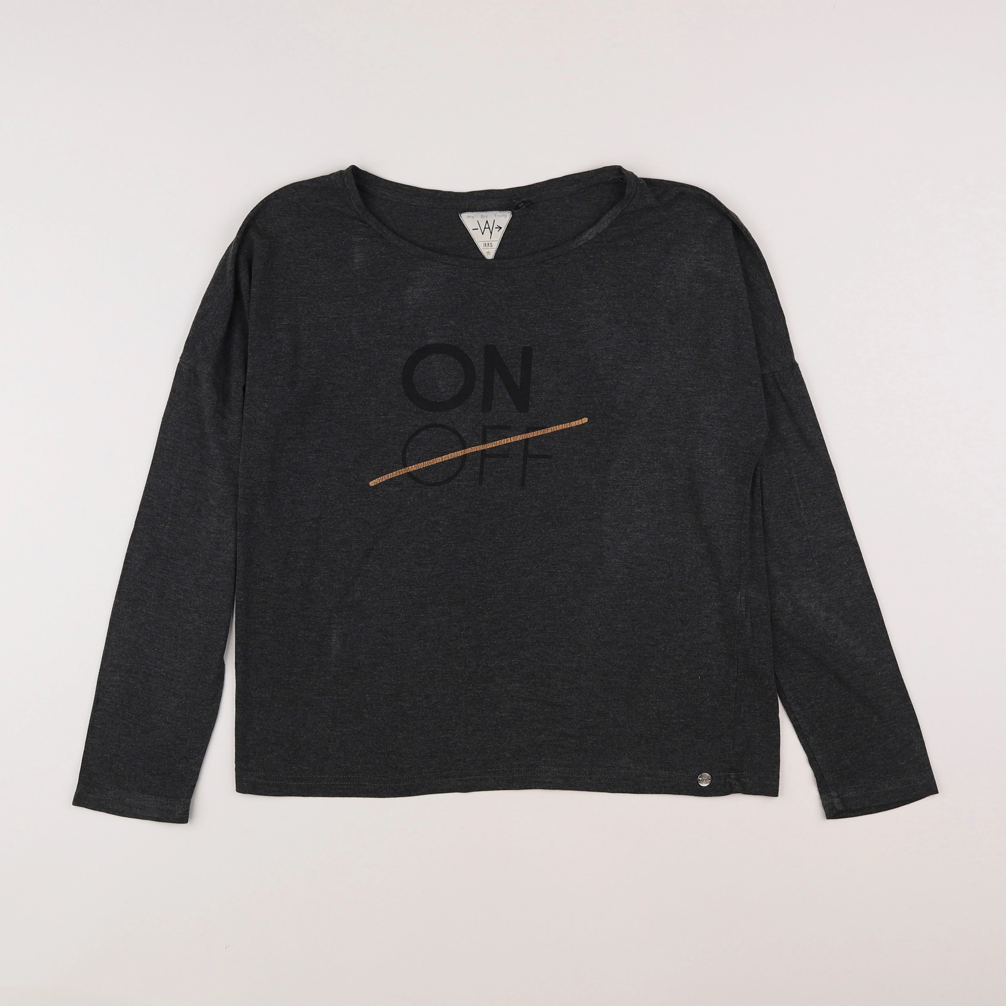 IKKS - tee-shirt gris - 14 ans