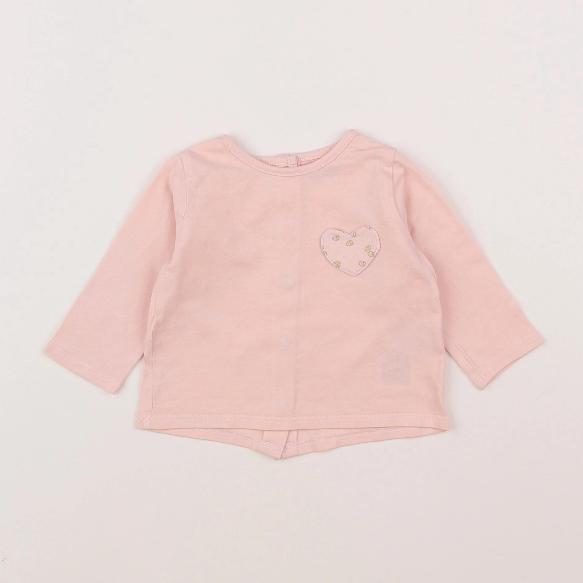Vertbaudet - tee-shirt rose - 3 mois