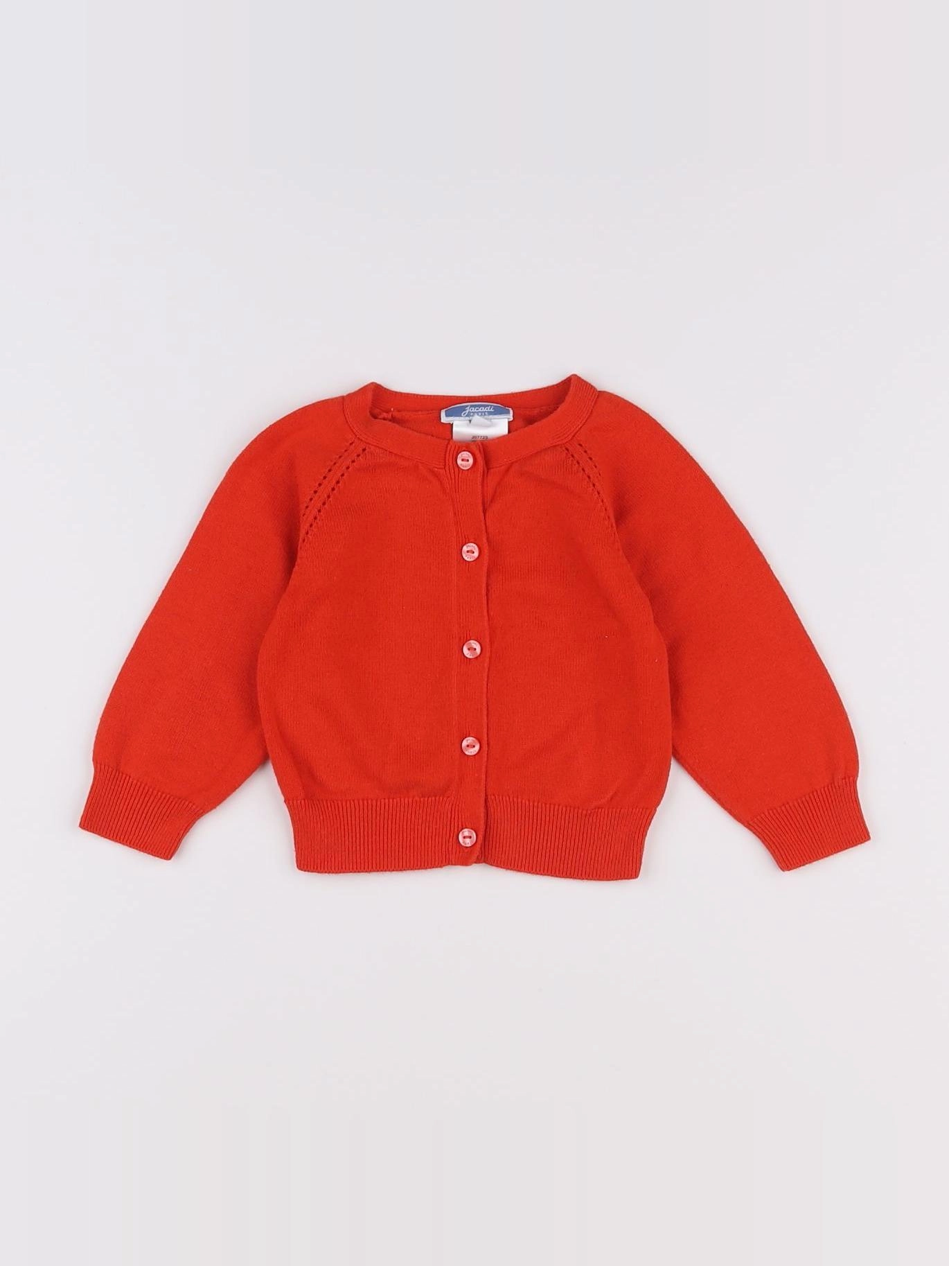 Jacadi - gilet rouge - 12 mois