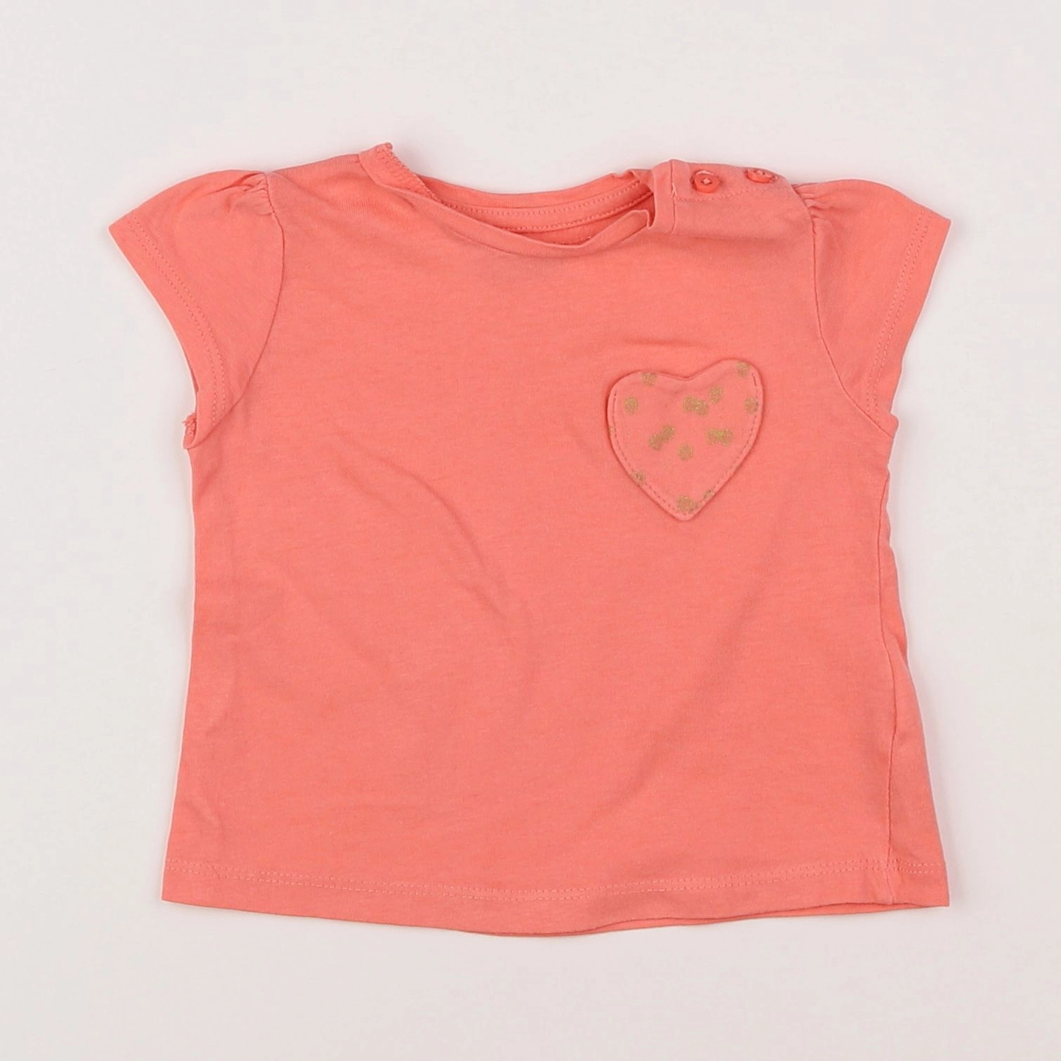 Vertbaudet - tee-shirt rose - 9 mois