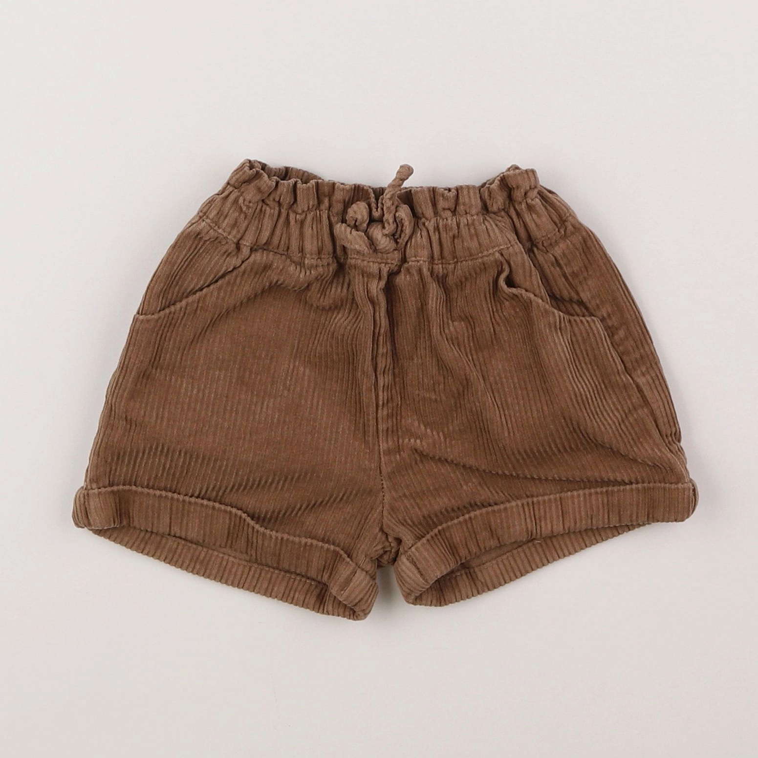 Vertbaudet - short marron - 18 mois