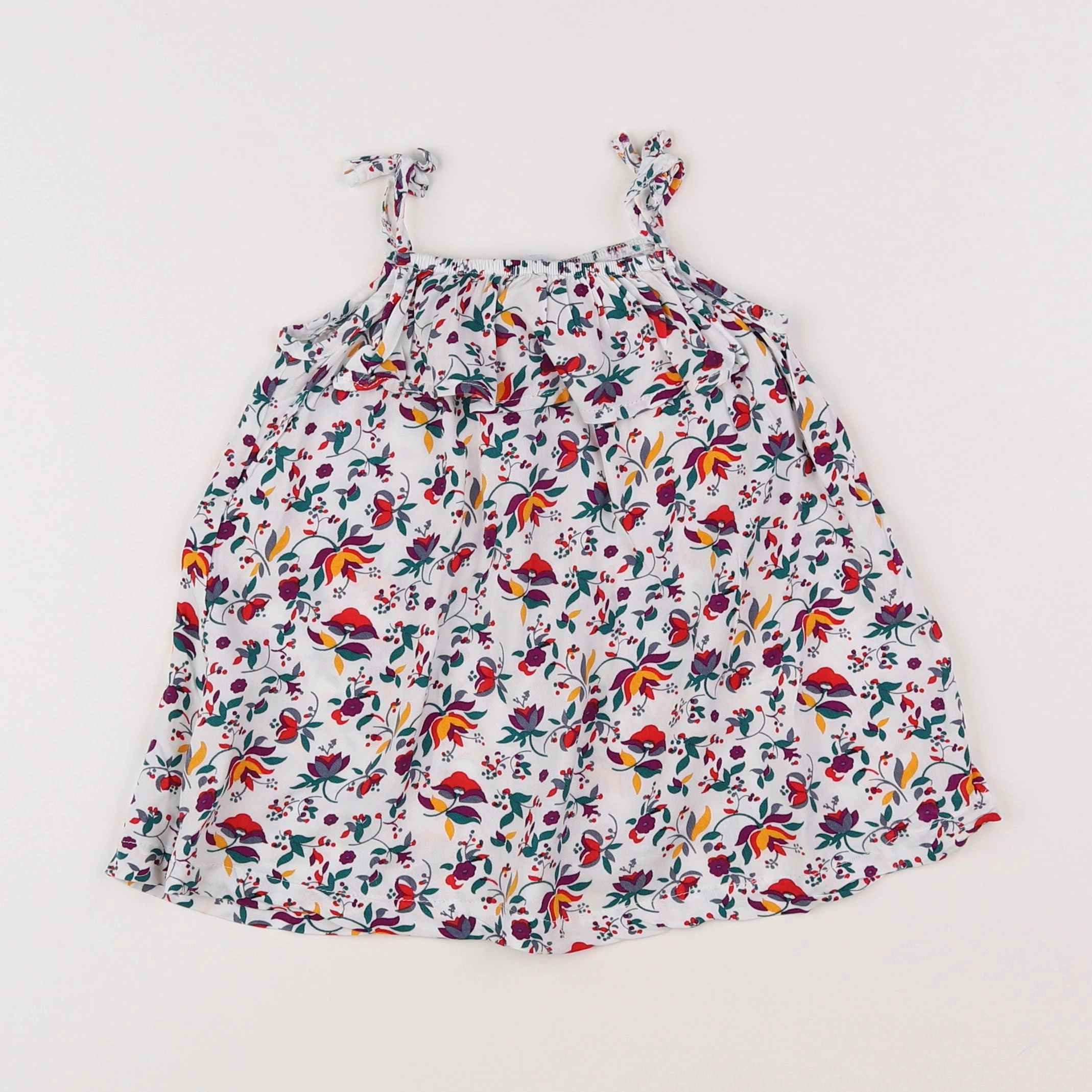 Vertbaudet - robe multicolore - 9 mois
