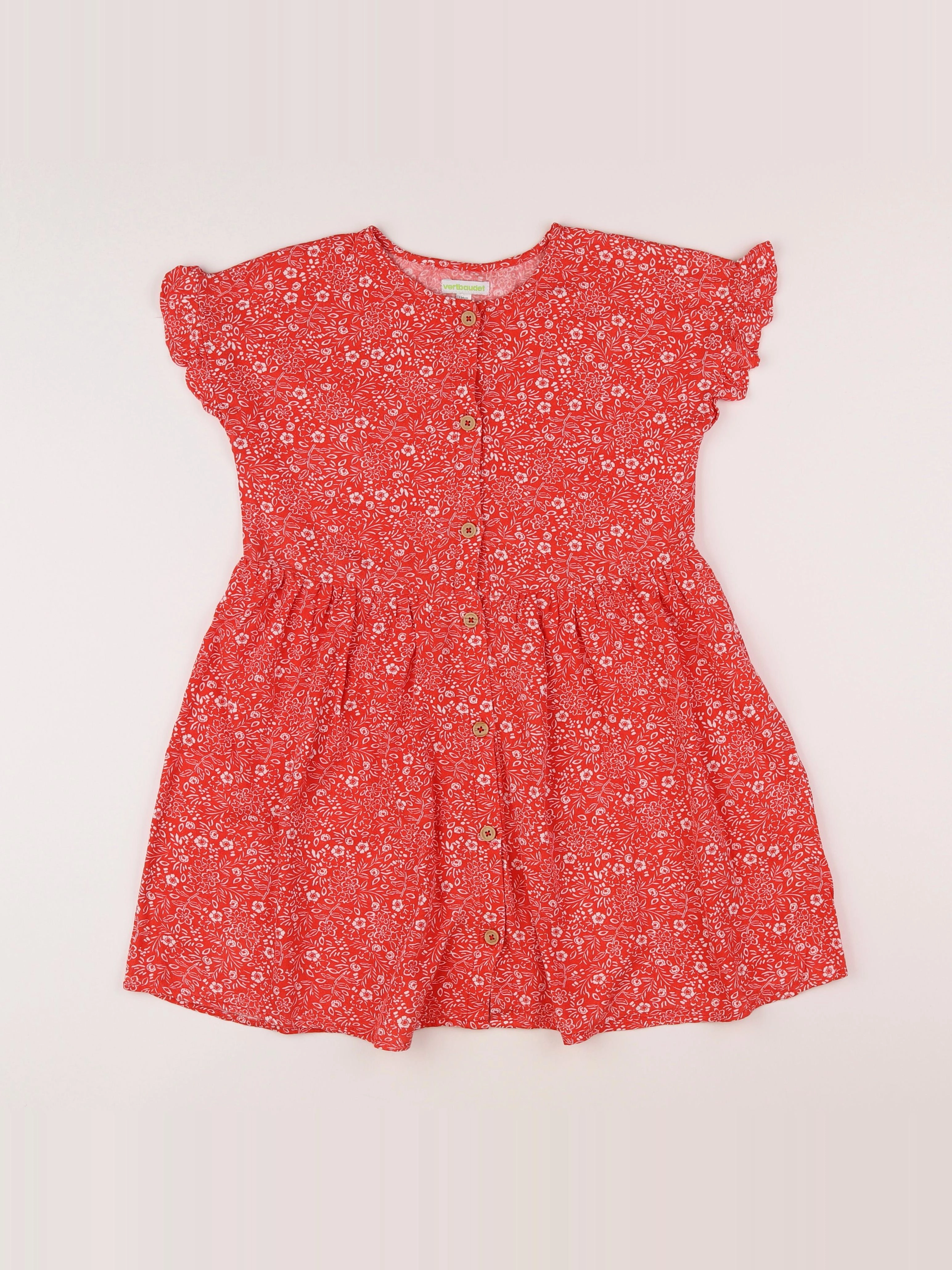 Vertbaudet - robe rouge - 9 ans