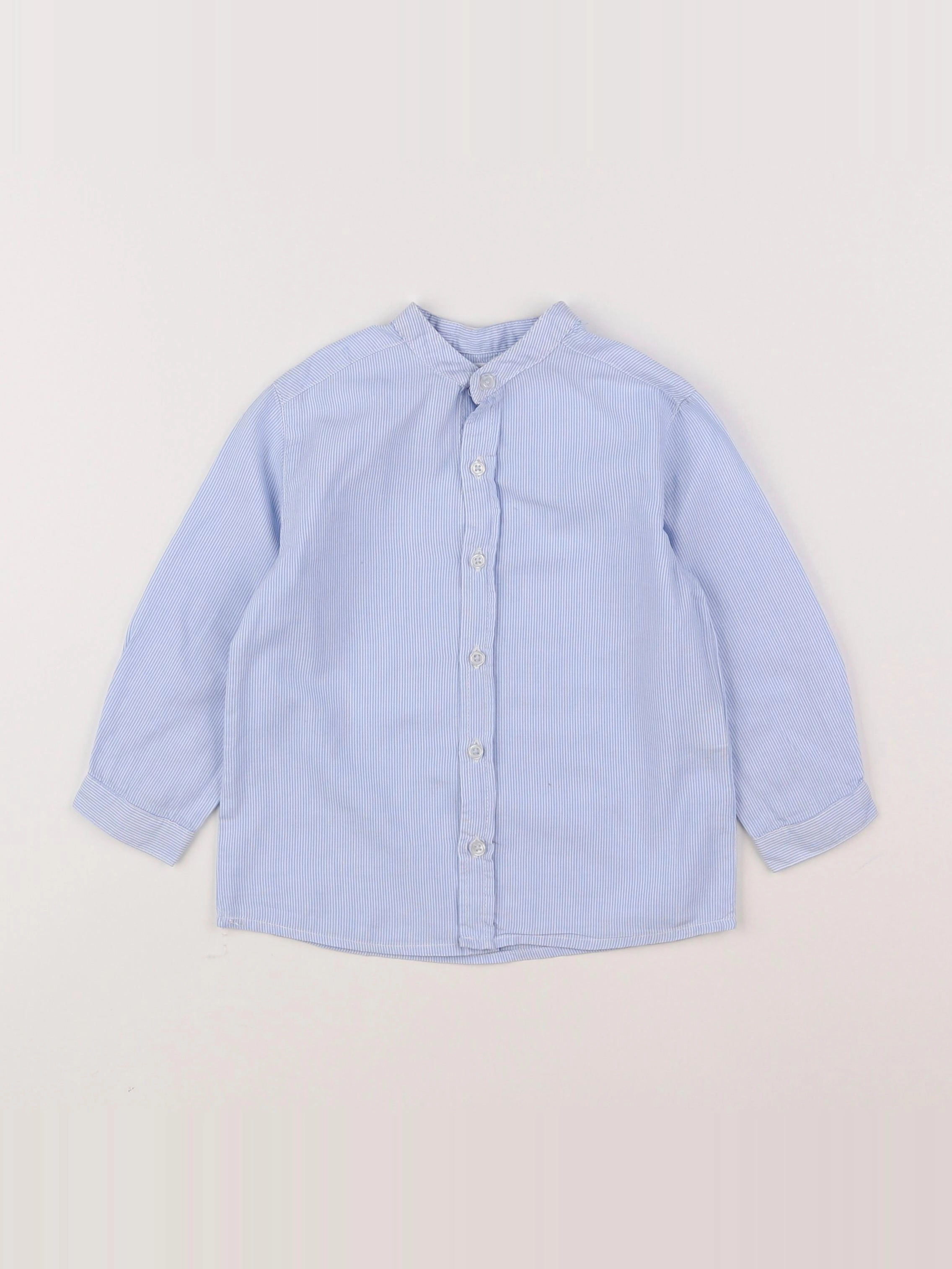 Boutchou - chemise bleu - 2 ans