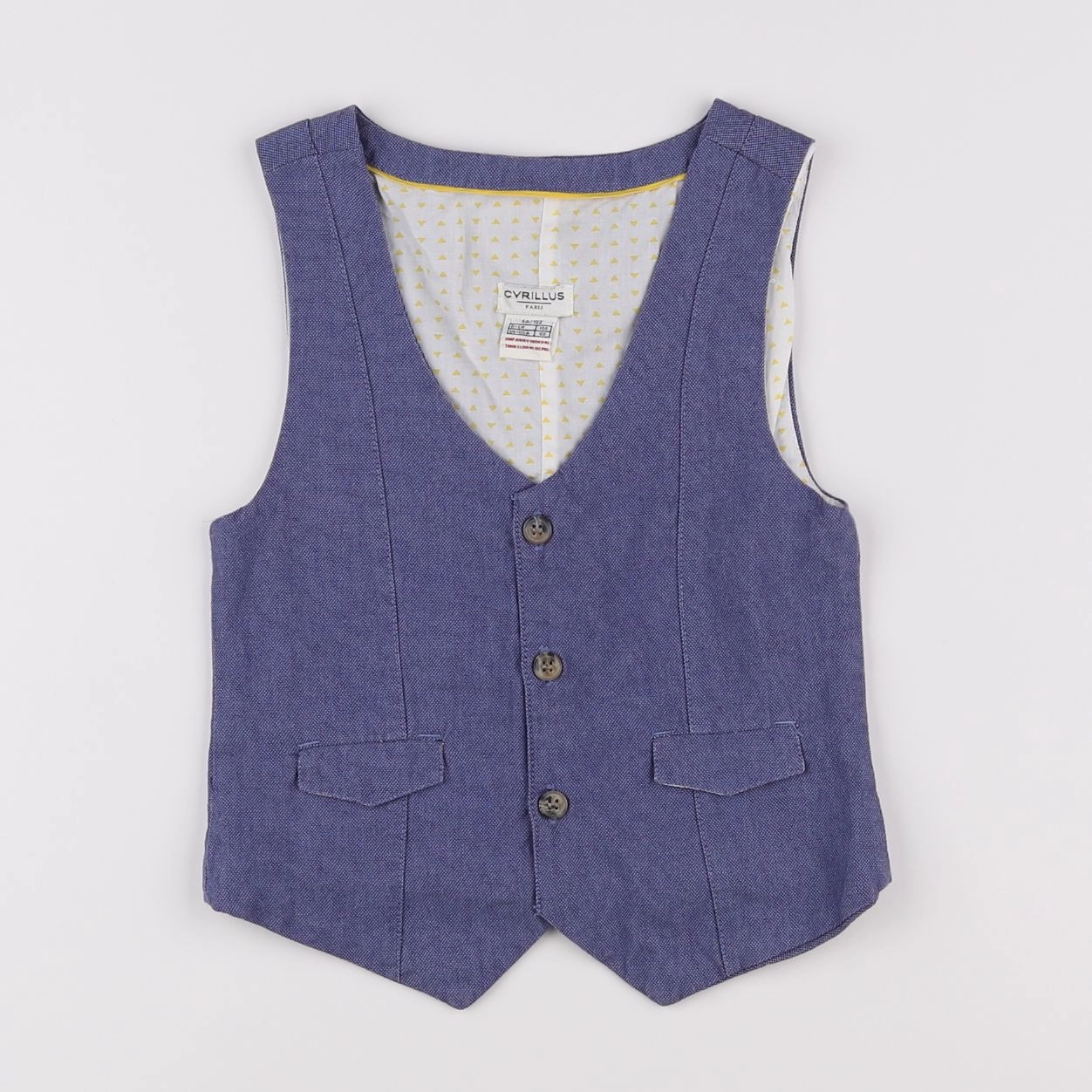 Cyrillus - gilet bleu - 4 ans