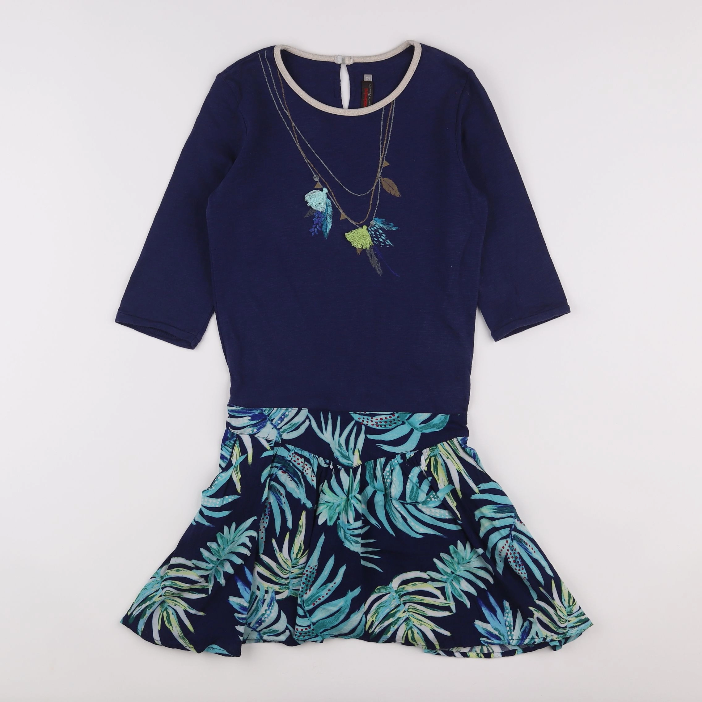Catimini - robe bleu - 10 ans